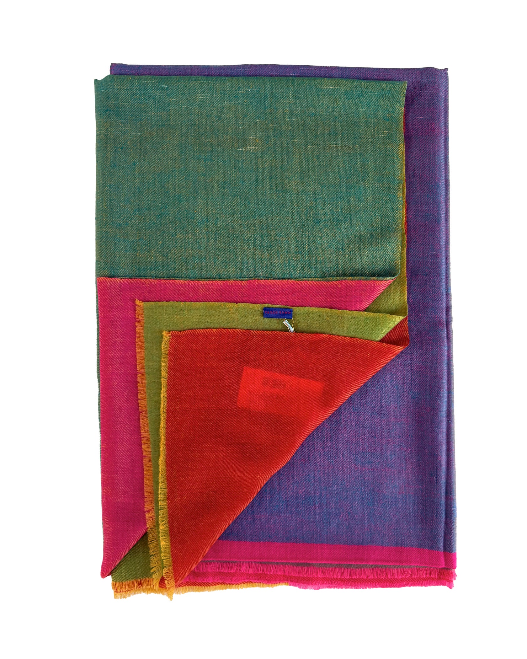 YASER | CHECKS AND STRIPES SHAWL