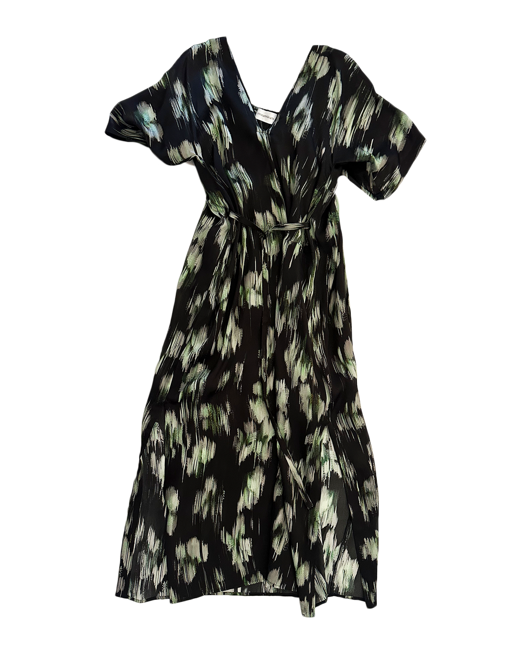 CHRISTIAN WIJNANTS | SHORT SLEEVE V-NECK LONG DRESS