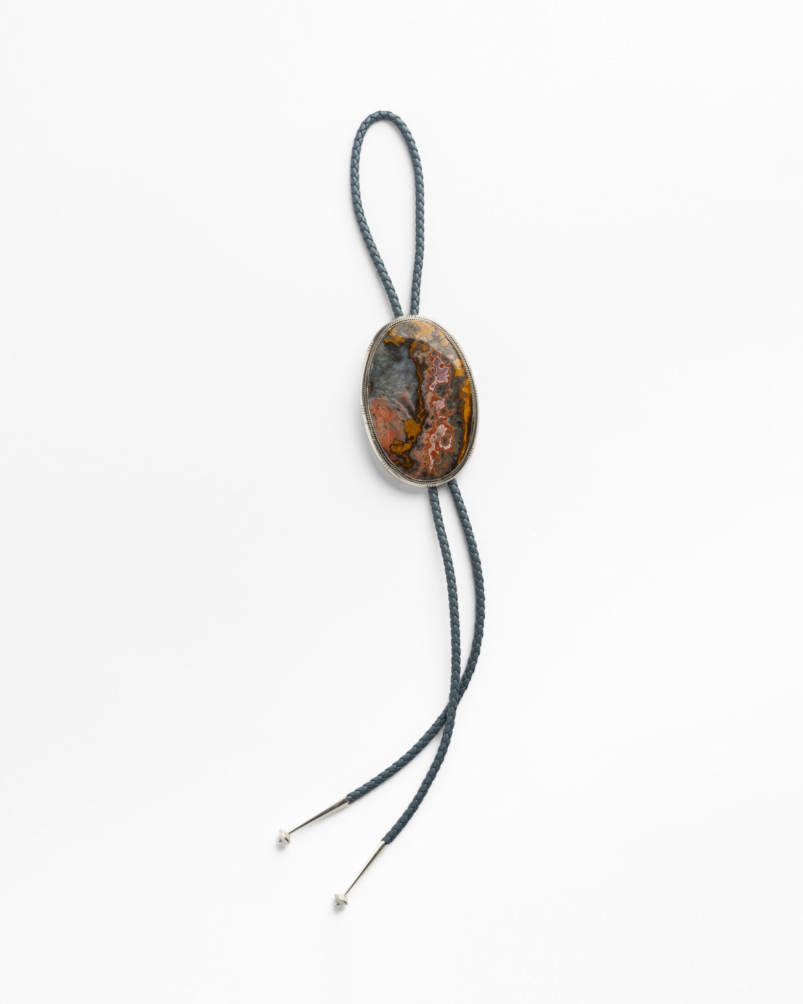 JODY CANDRIAN | CAPITOL EXCLUSIVE SQUARE CRAZY OVAL AGATE BOLO | WOMEN'S LUXURY DESIGNER CLOTHING, SHOES, HANDBAGS & JEWELRY | CAPITOL CHARLOTTE, NC & BRENTWOOD, CA