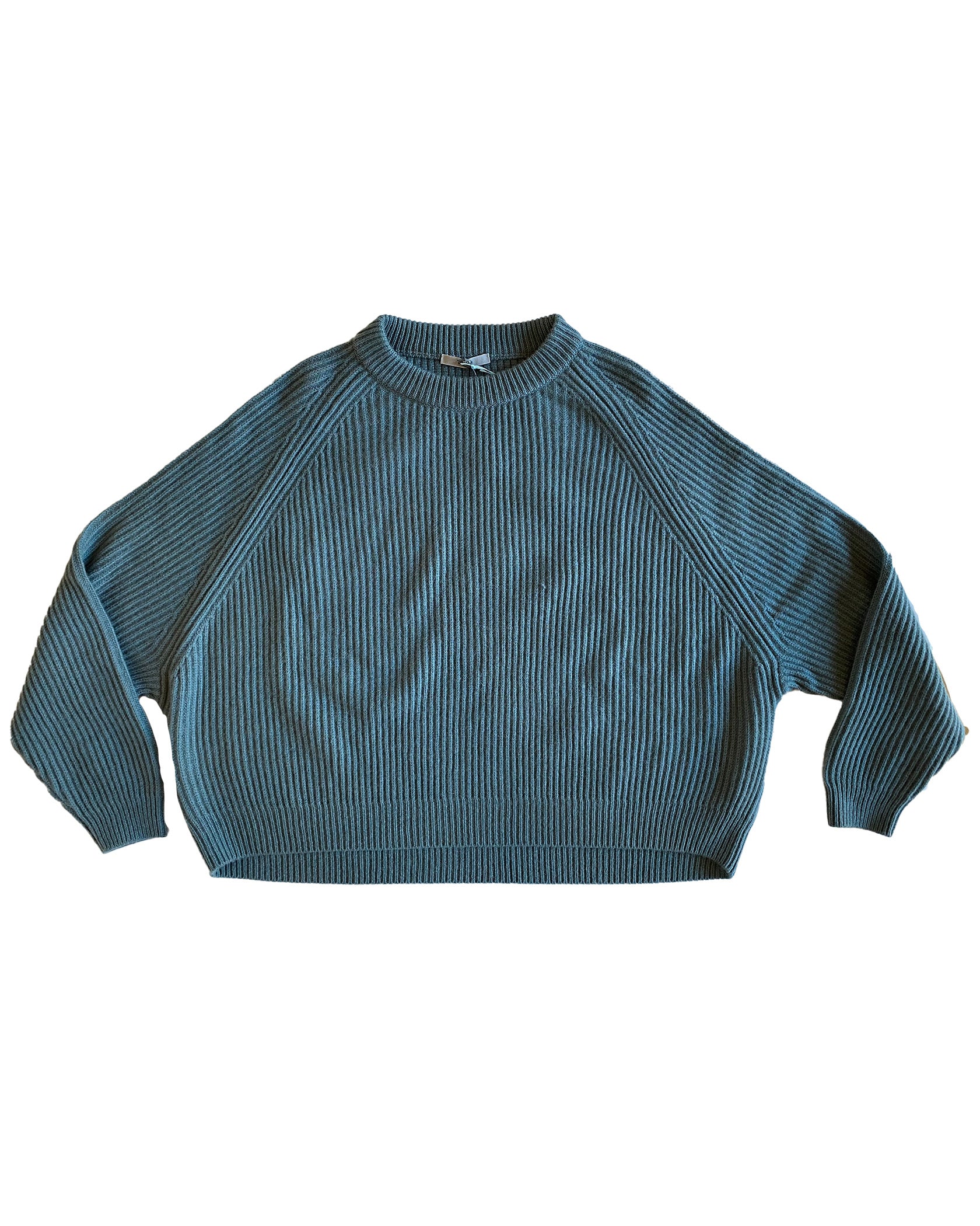 DUSAN | CREWNECK RIBBED RAGLAN SWEATER