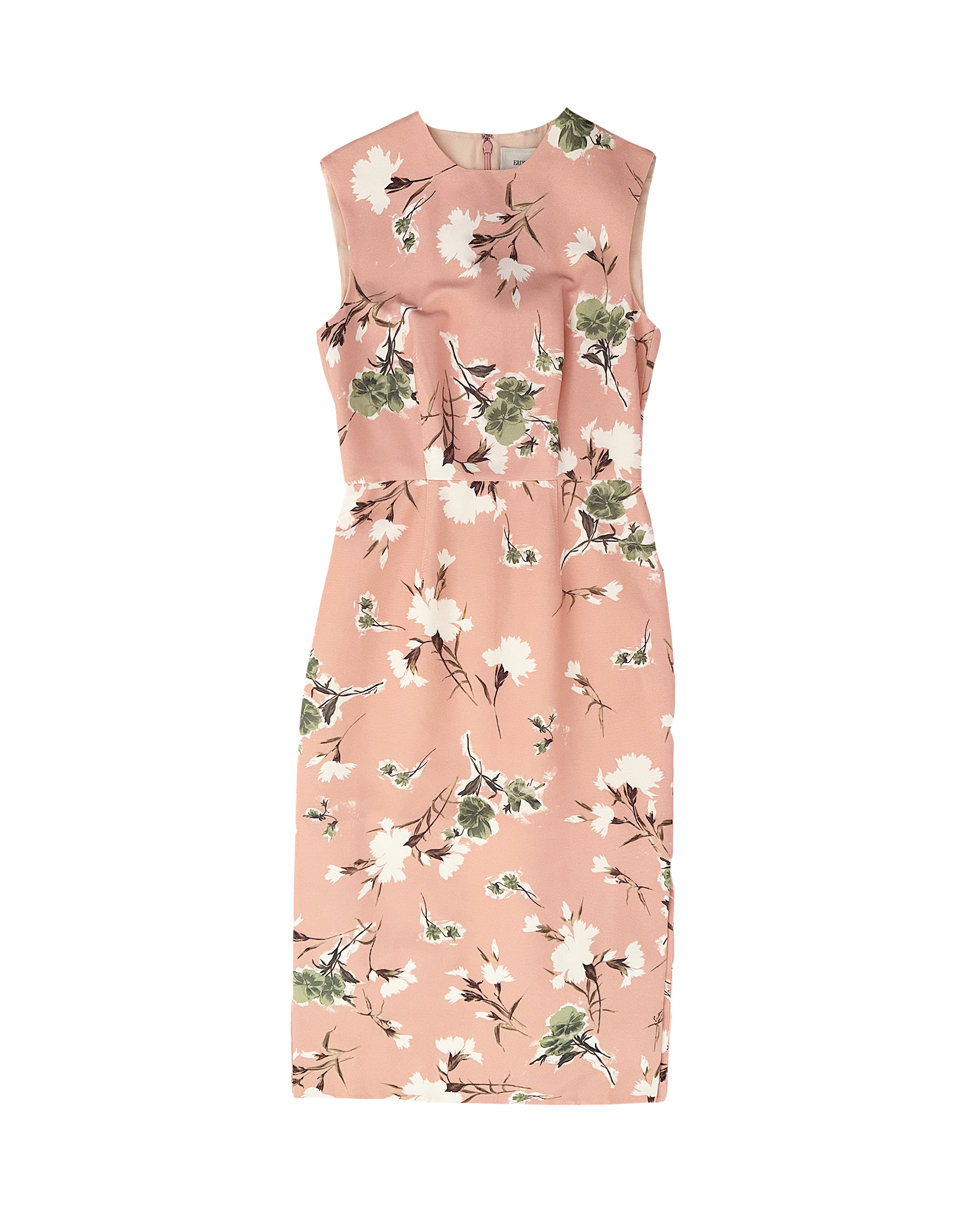 ERDEM | SLEEVELESS FLORAL PENCIL MIDI DRESS
