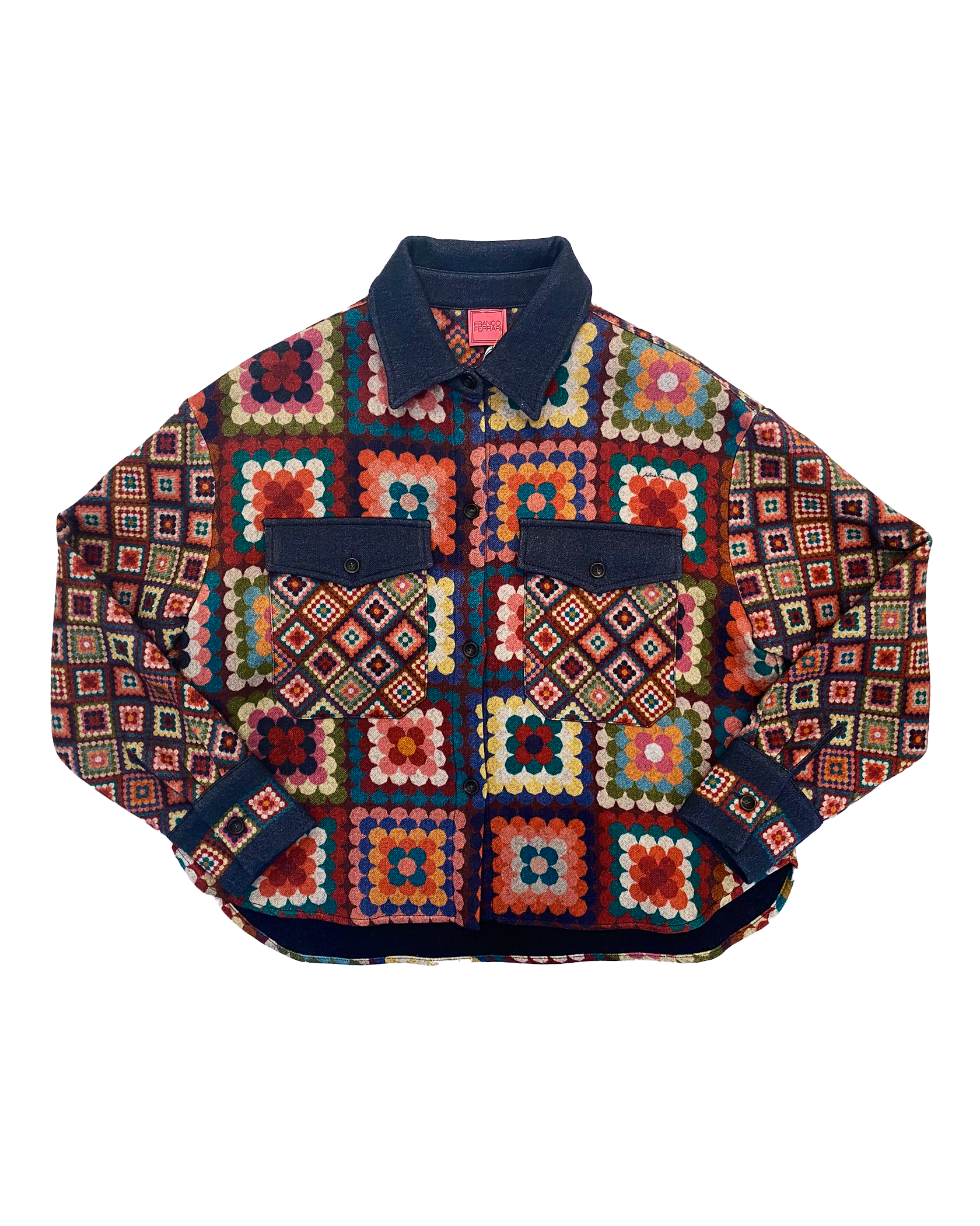 FRANCO FERRARI | CROPPED FLORAL JACKET