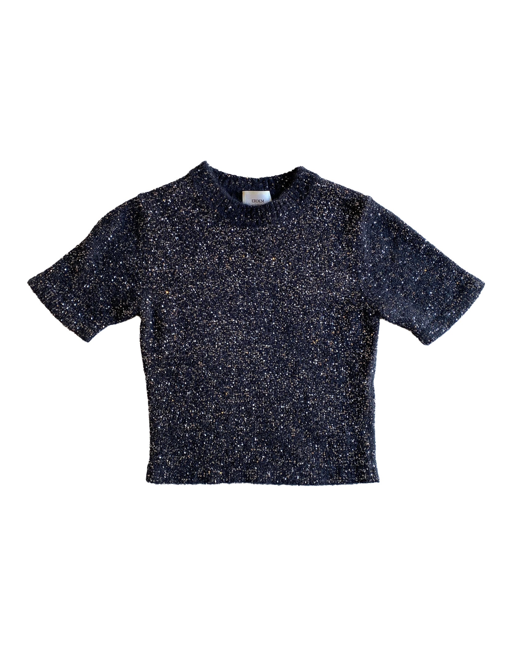 ERDEM | KNITTED CROPPED TSHIRT