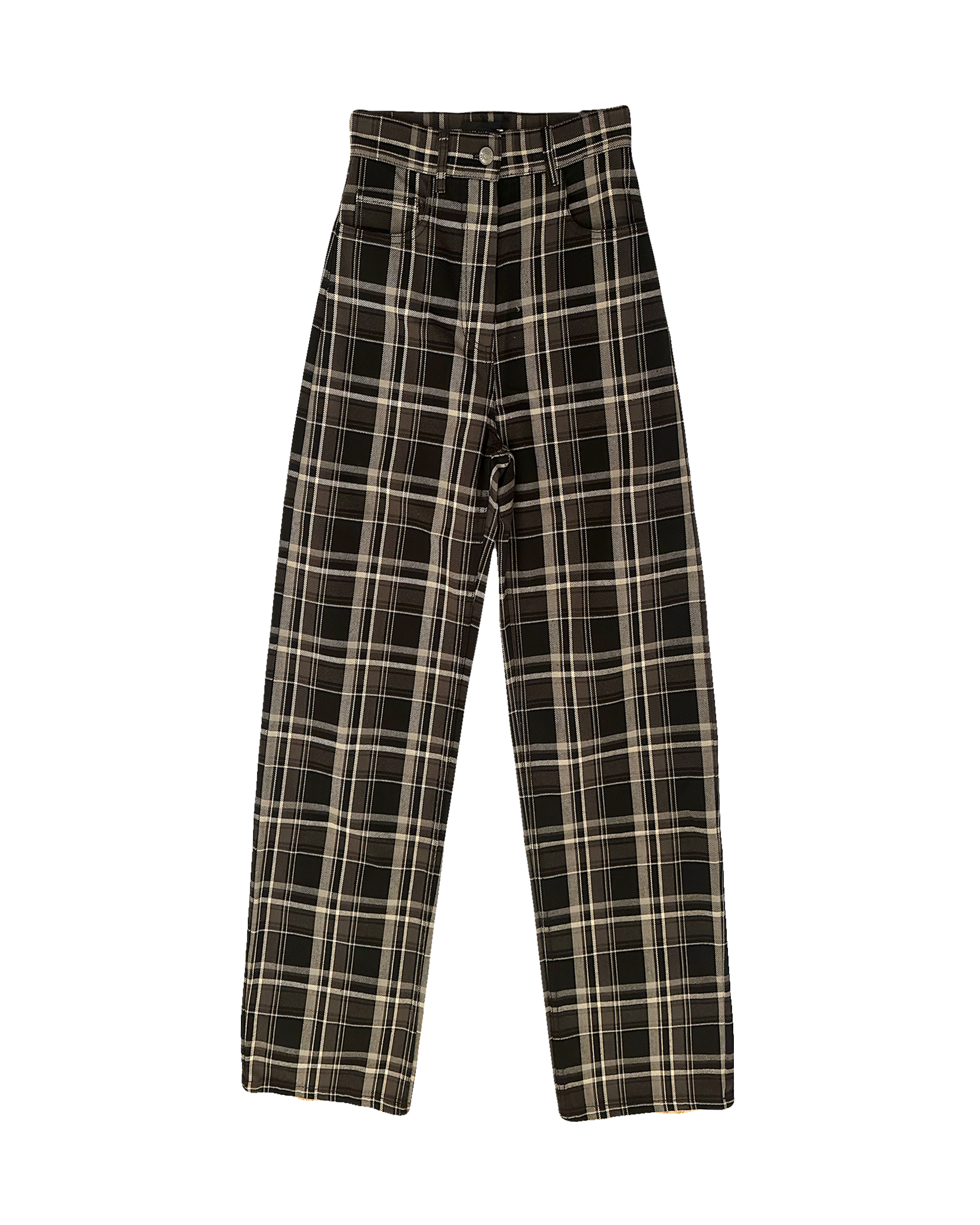 LEE MATHEWS | HIGH WAISTED PLAID ELLIOT PANT