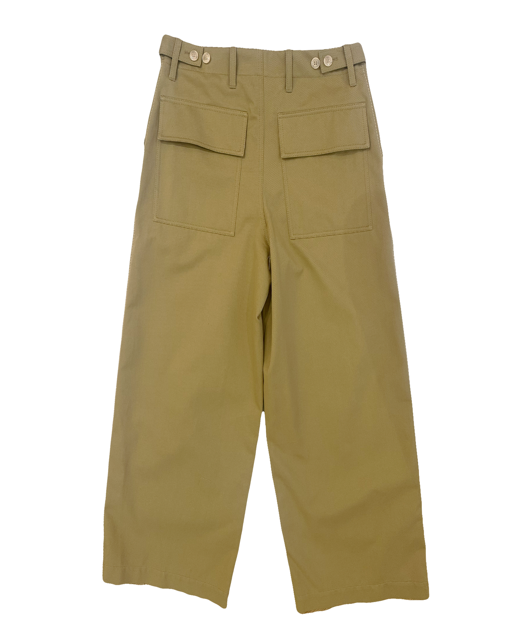 MARNI | MID RISE DRAWSTRING EMBROIDERED WIDE LEG PANT