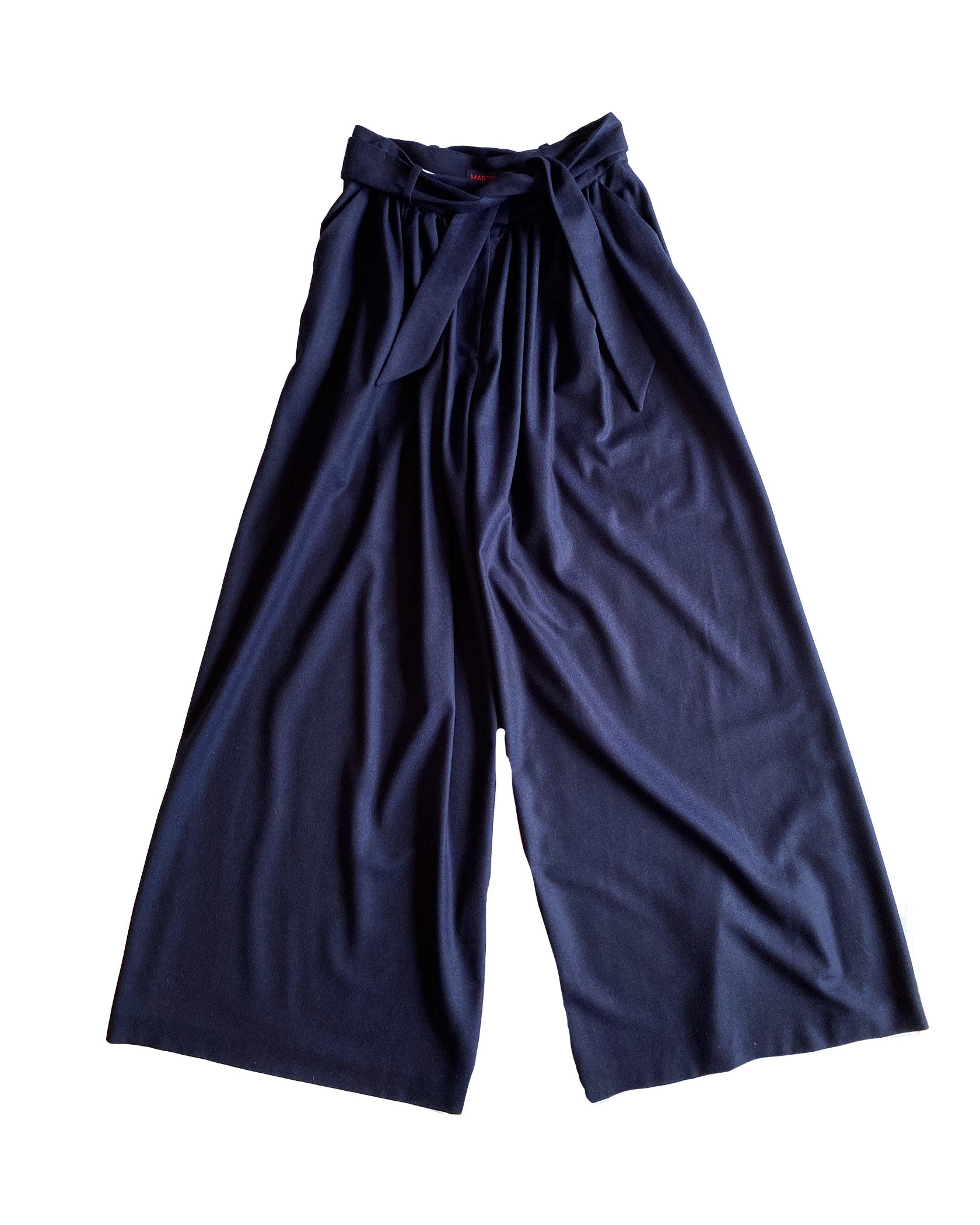 MARTIN GRANT | GATHERED WAIST WIDE PANT