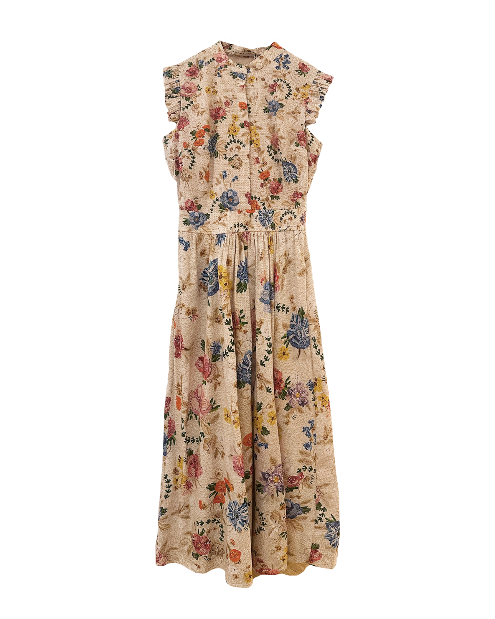 MARY KATRANTZOU | SLEEVELESS PRINTED SEZANNE MIDI DRESS