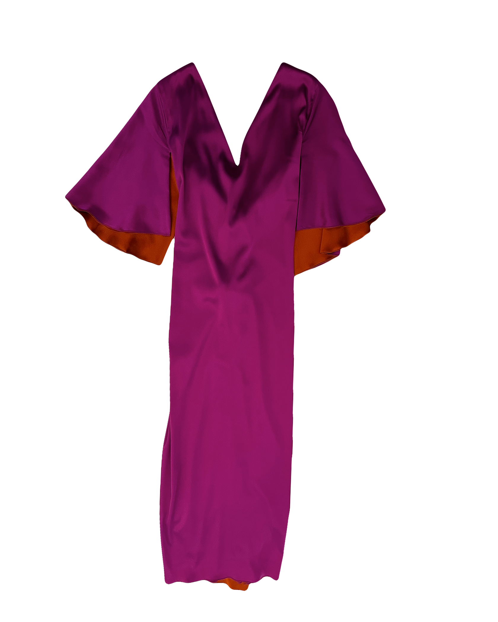 STEPHAN JANSON | REVERSIBLE SHORT SLEEVE V-NECK TIE DRESS