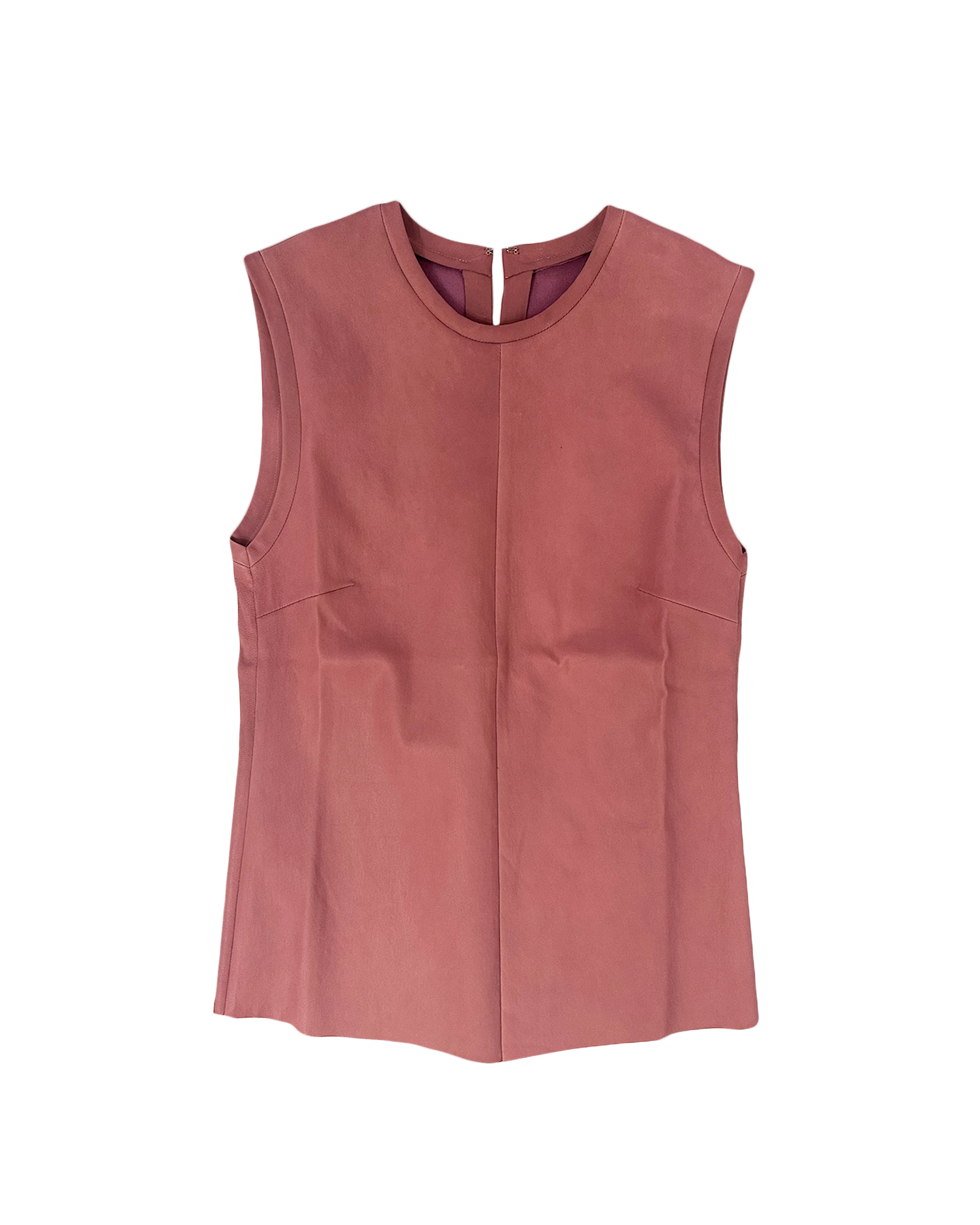 STOULS | SLEEVELESS MIUCCIA LEATHER TOP