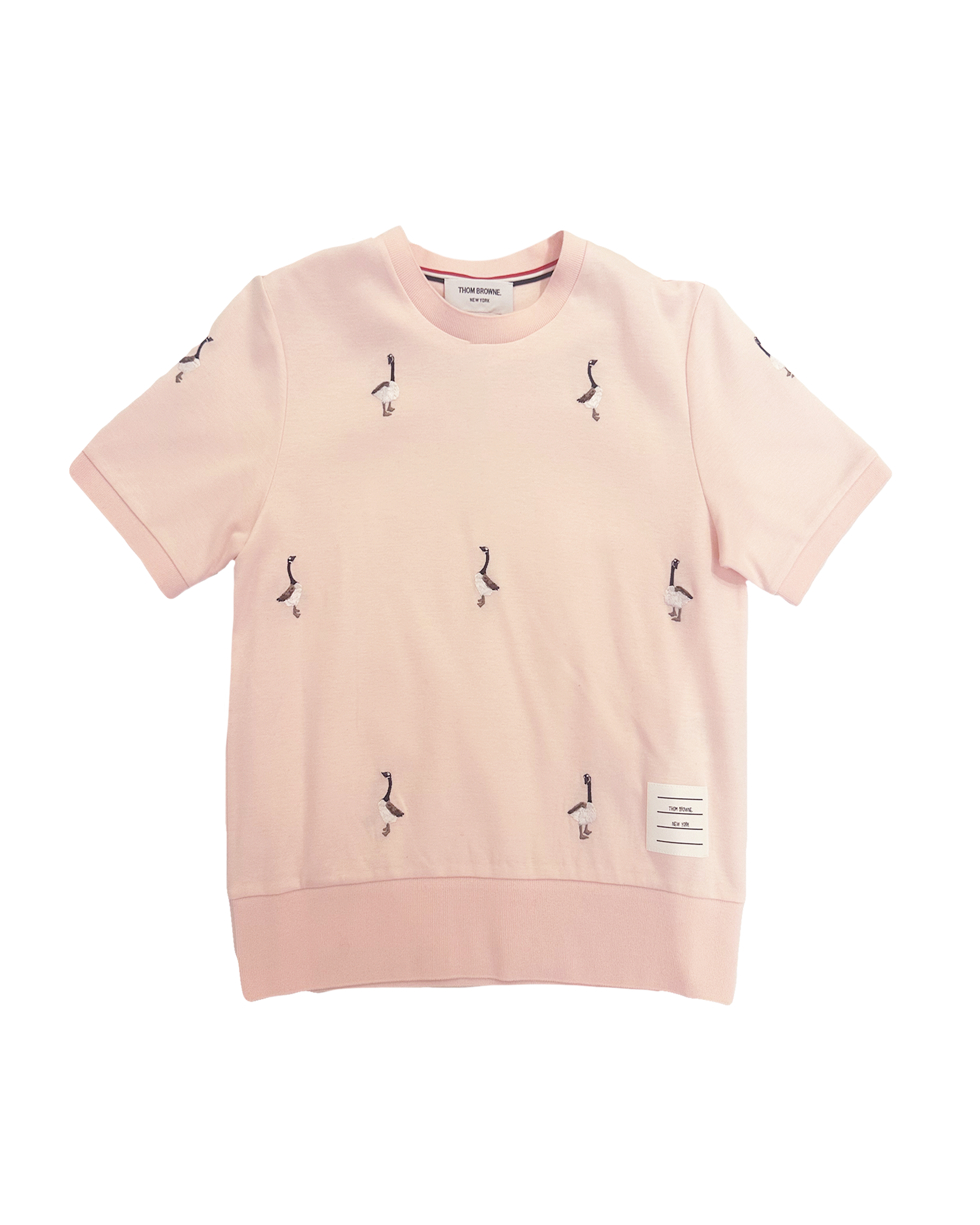 THOM BROWNE | SHORT SLEEVE COTTON GEESE KNIT
