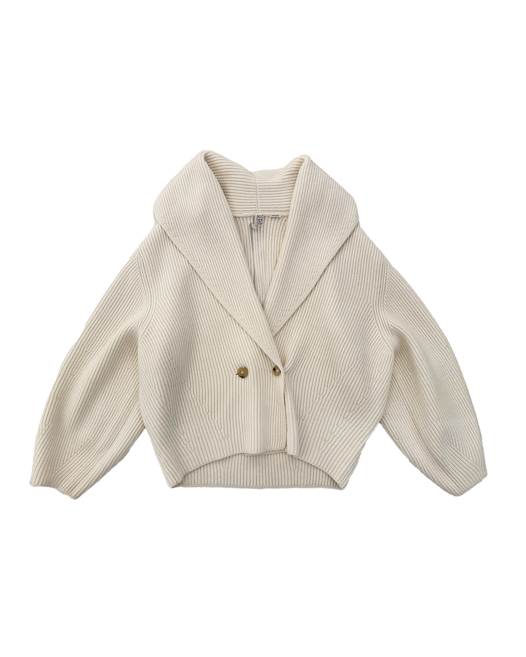 TOTEME | LONG SLEEVE SHAWL-LAPEL CARDIGAN