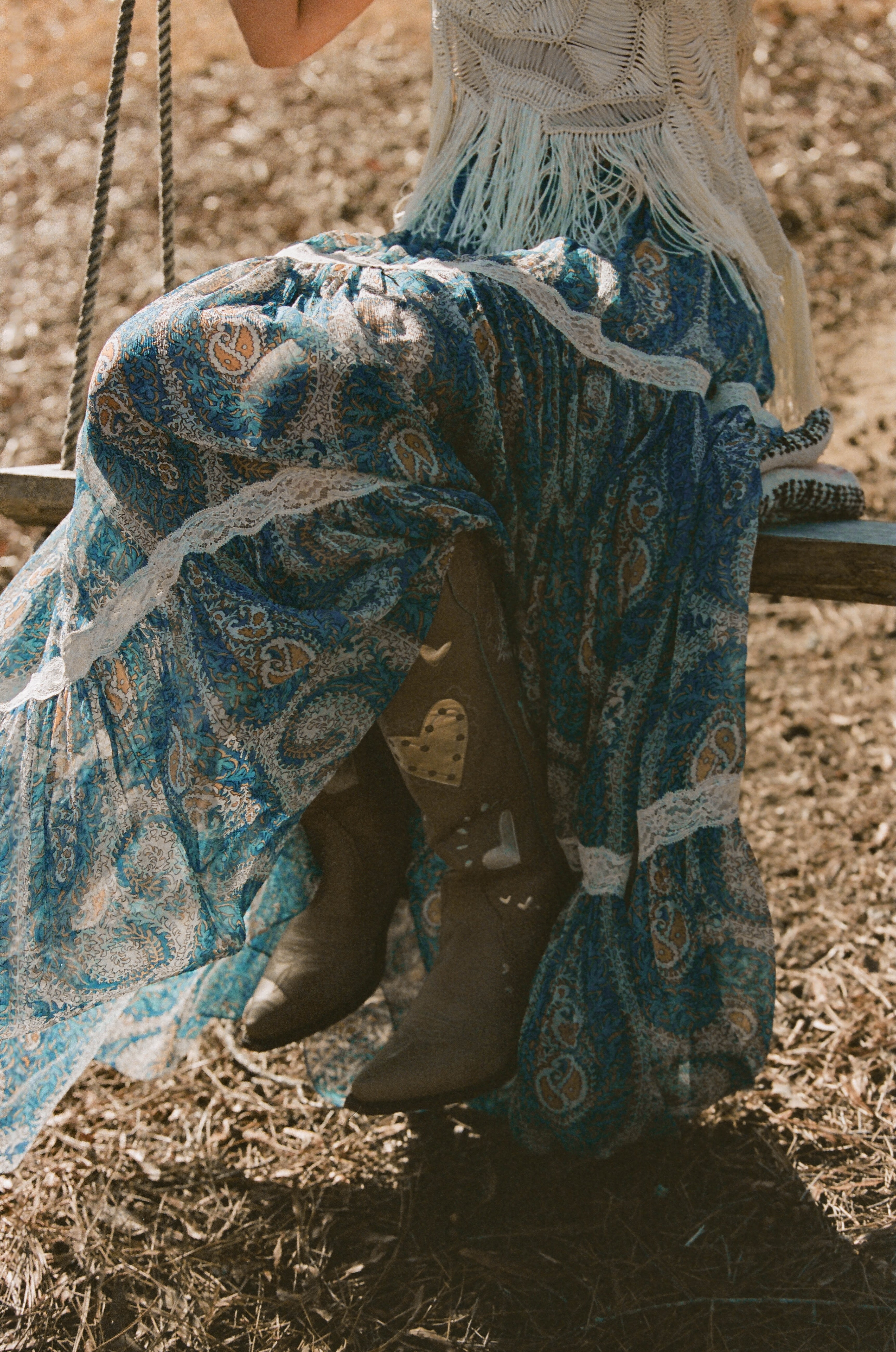 ETRO | LACE TIRED PRINTED MAXI SKIRT