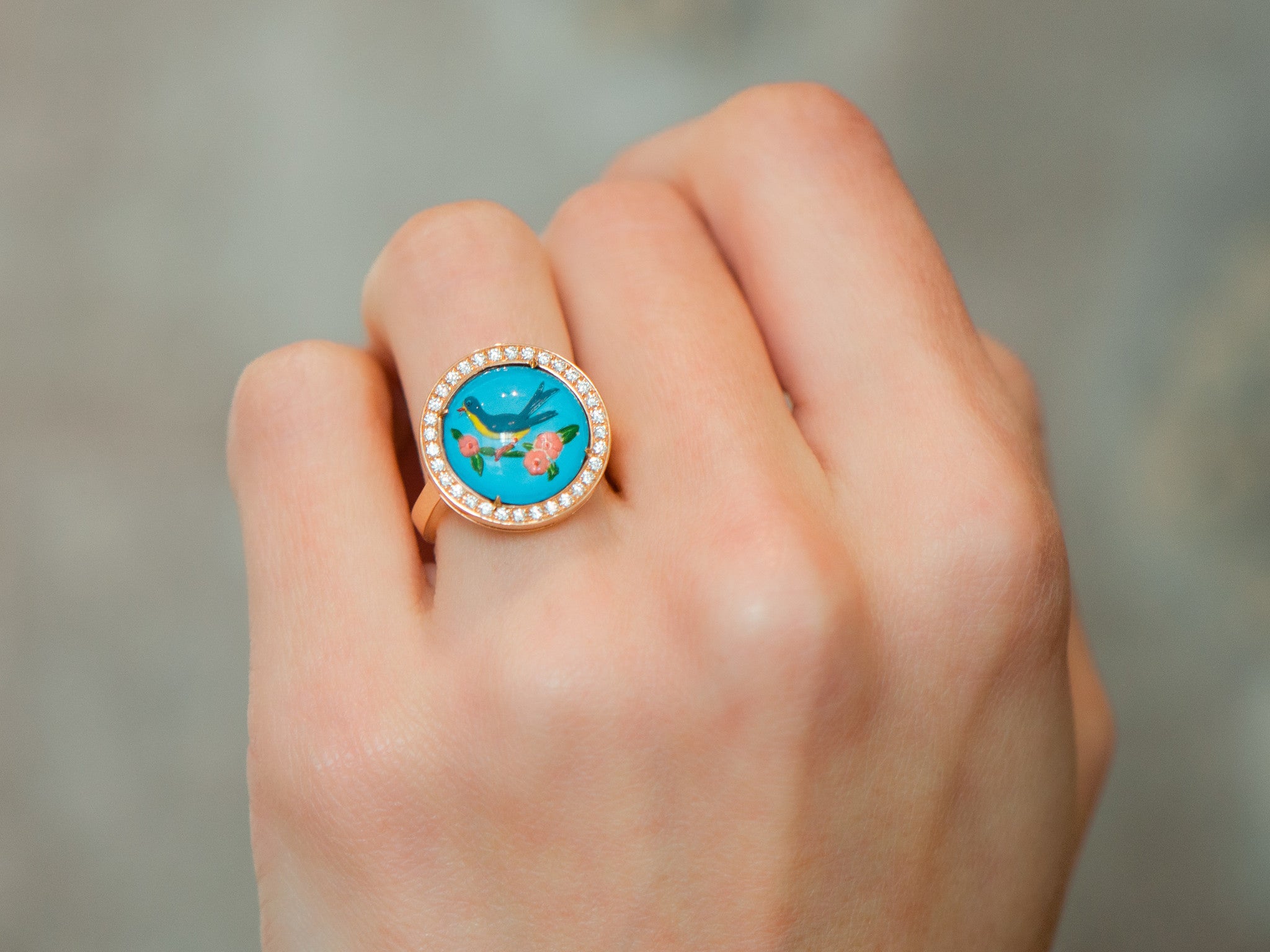 VINTAGE BIRD RING