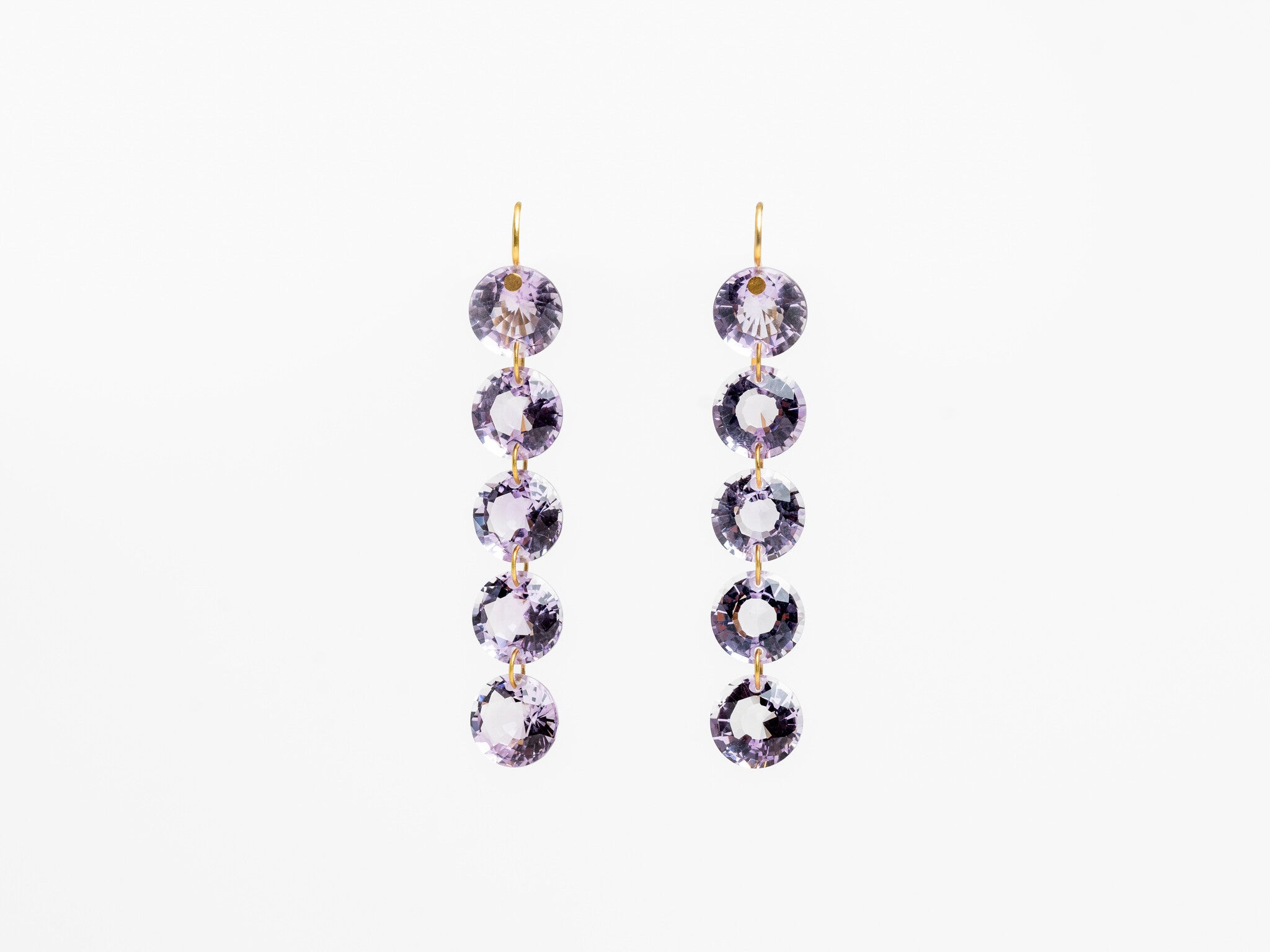 MARIE HÉLÈNE DE TAILLAC | 5 STONE RIVIERES EARRINGS