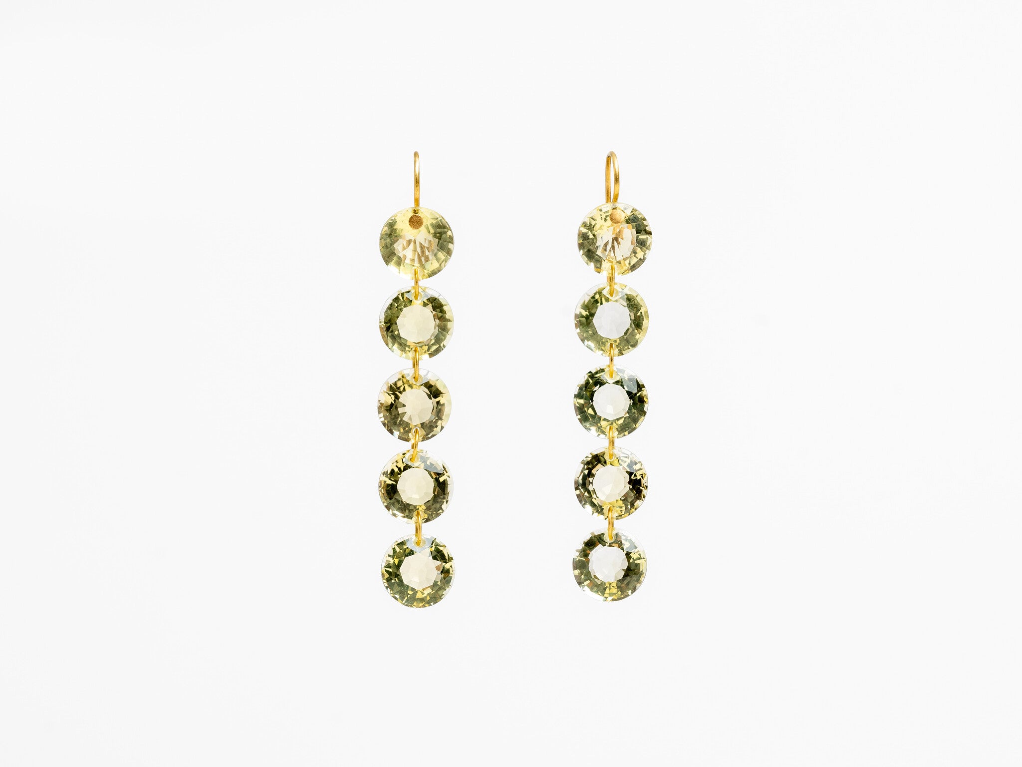 MARIE HÉLÈNE DE TAILLAC | 5 STONE RIVIERES EARRINGS