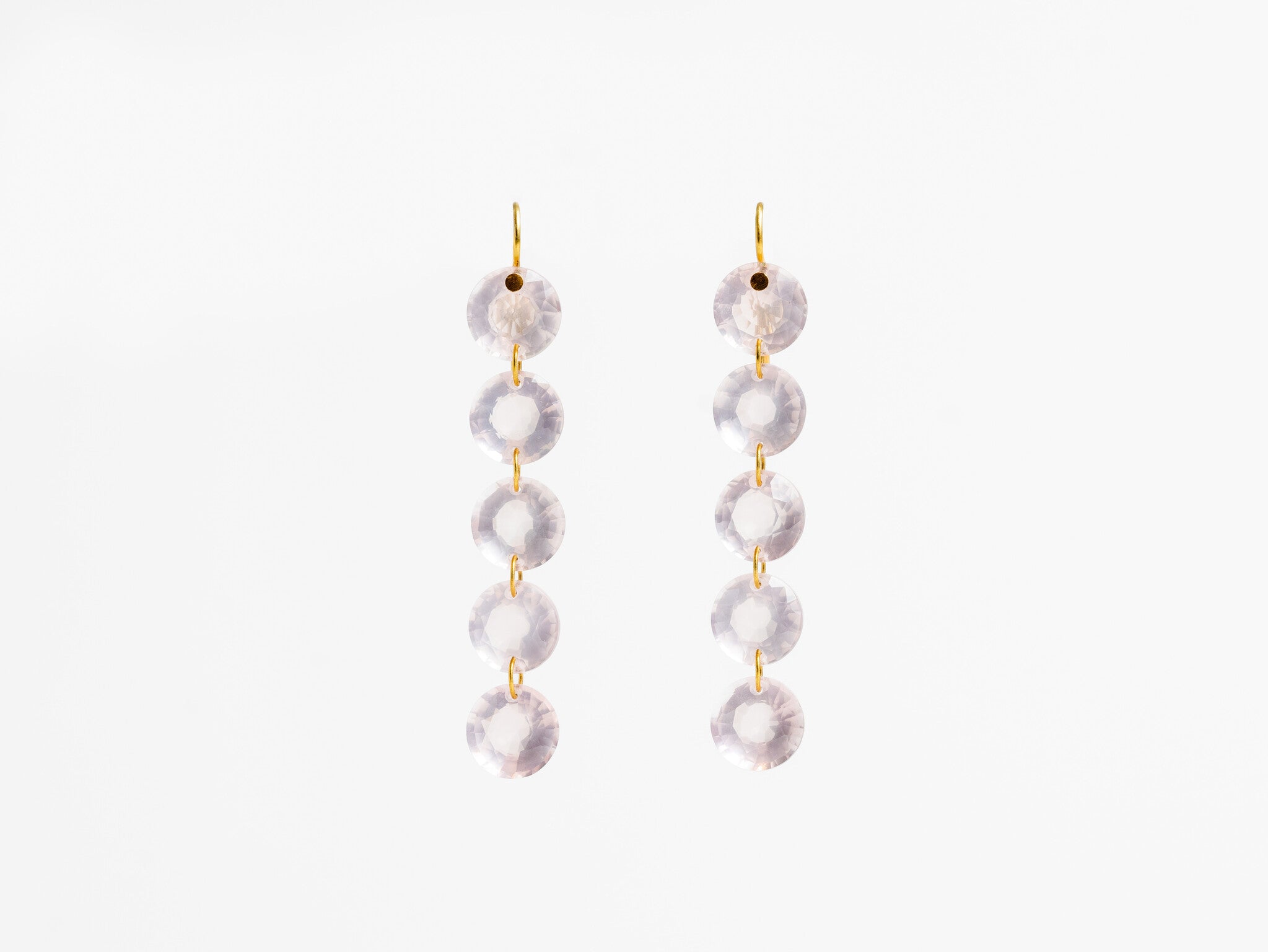 MARIE HÉLÈNE DE TAILLAC | 5 STONE RIVIERES EARRINGS