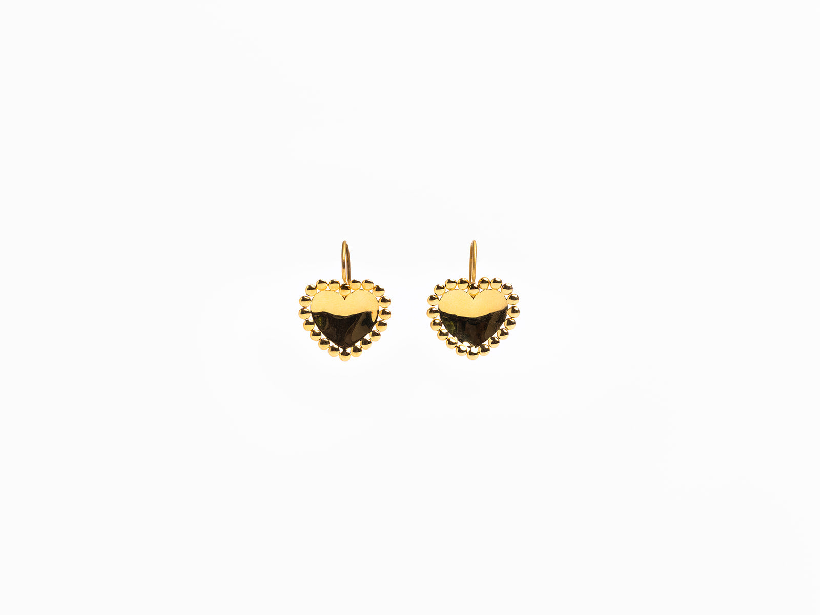 MARIE HÉLÈNE DE TAILLAC | HEART DAISY MIRROR EARRINGS