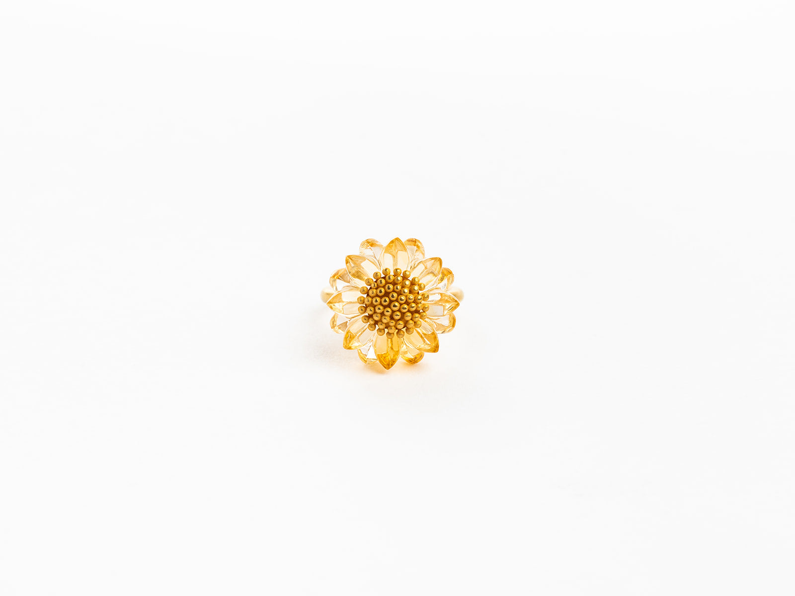 MARIE HÉLÈNE DE TAILLAC | CITRINE SUNFLOWER RING