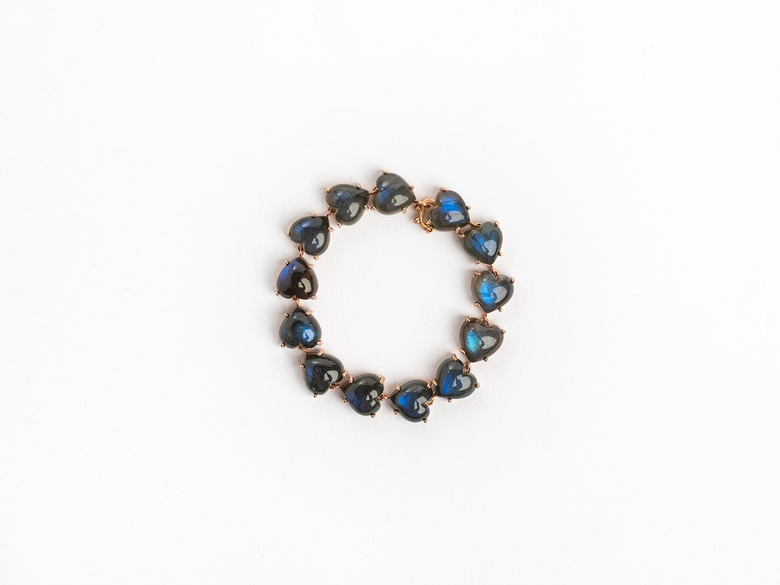 IRENE NEUWIRTH | HEART SHAPE LABRADORITE CABOCHON BRACELET