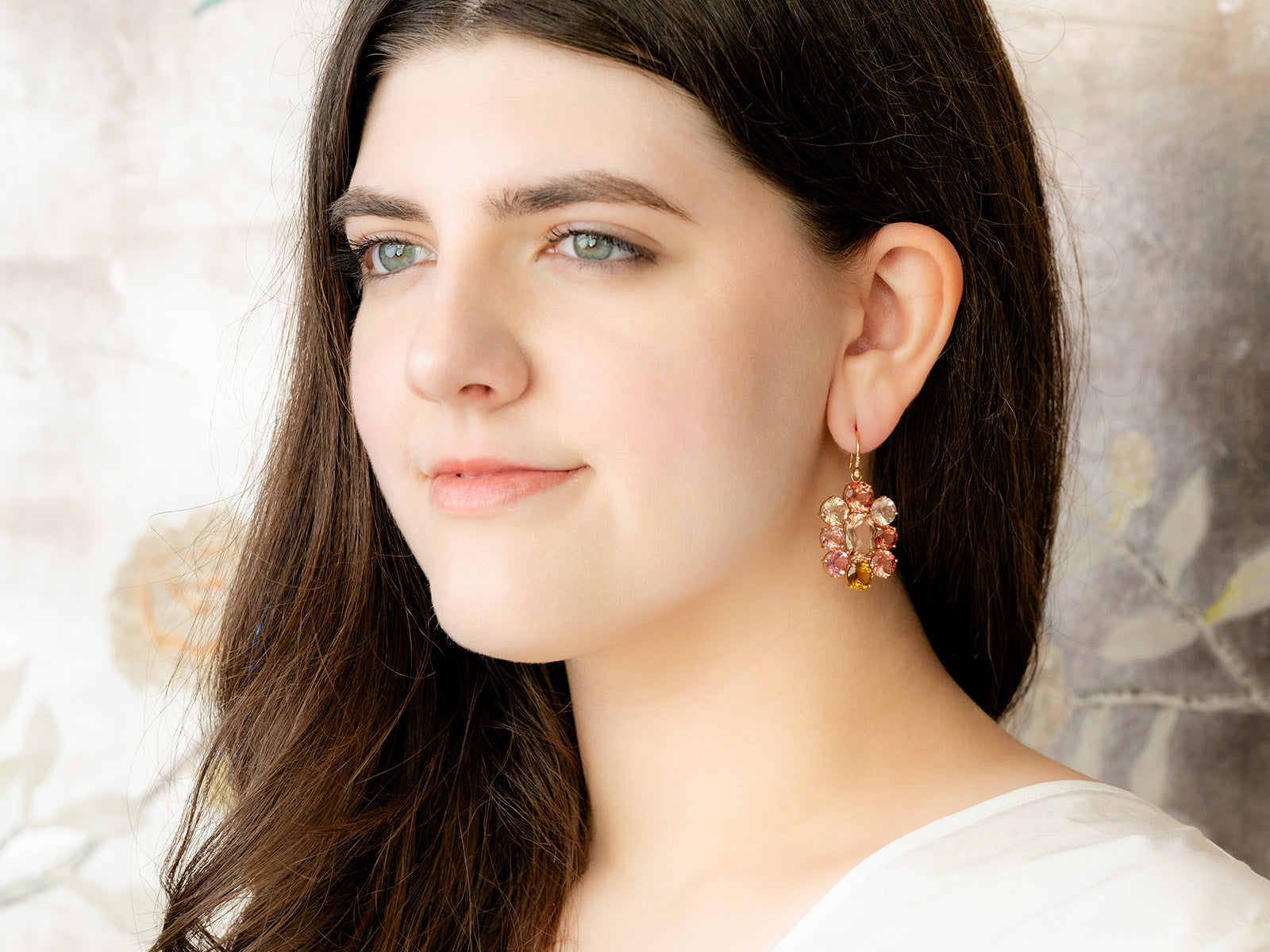 IRENE NEUWIRTH | GEMMY GEM FLORET MULTI COLOR TOURMALINE EARRINGS