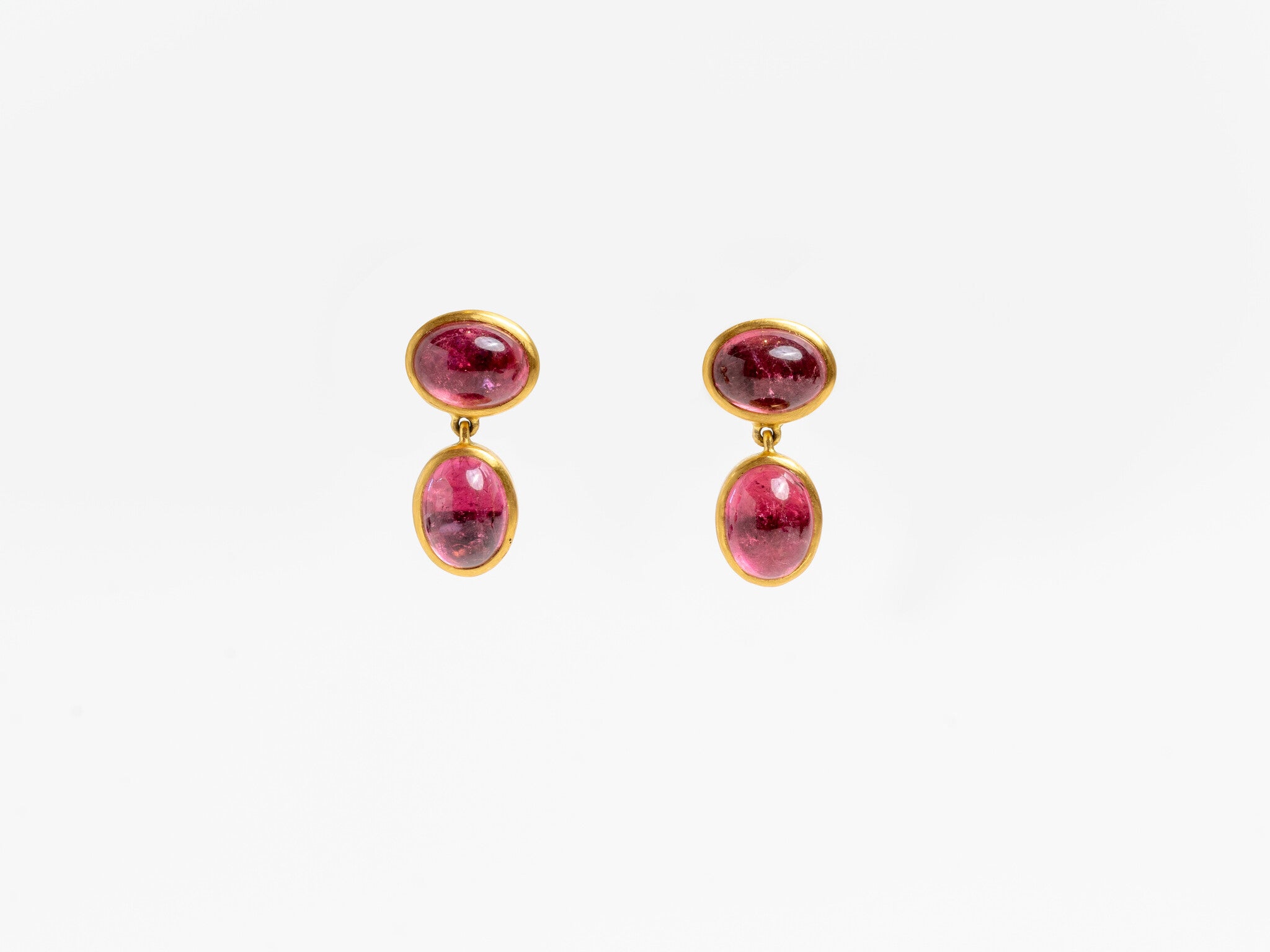 PINK TOURMALINE AMPHORA EARRINGS