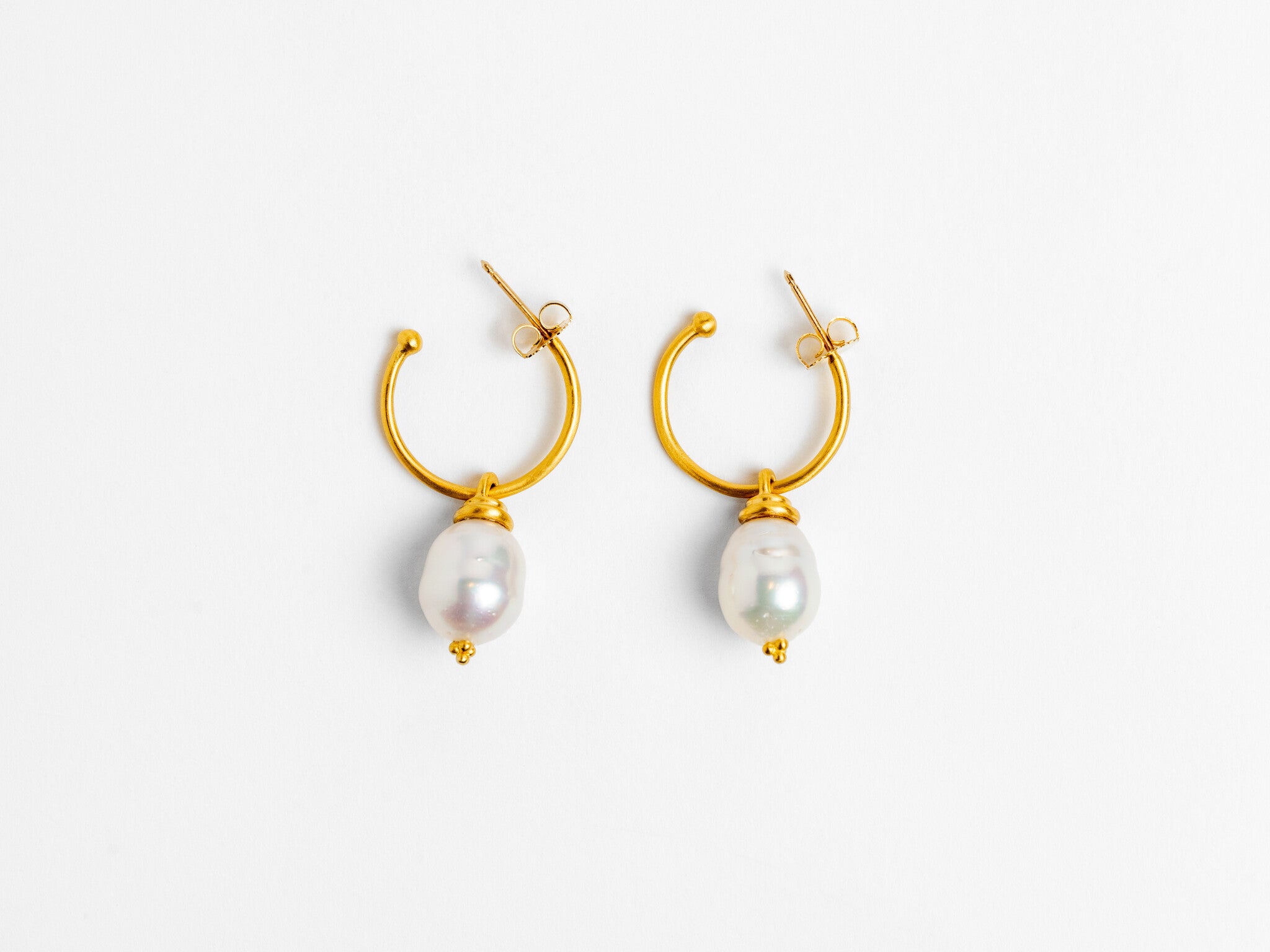 SOUTH SEA PEARL HOOP AND HOOK EARRINGS