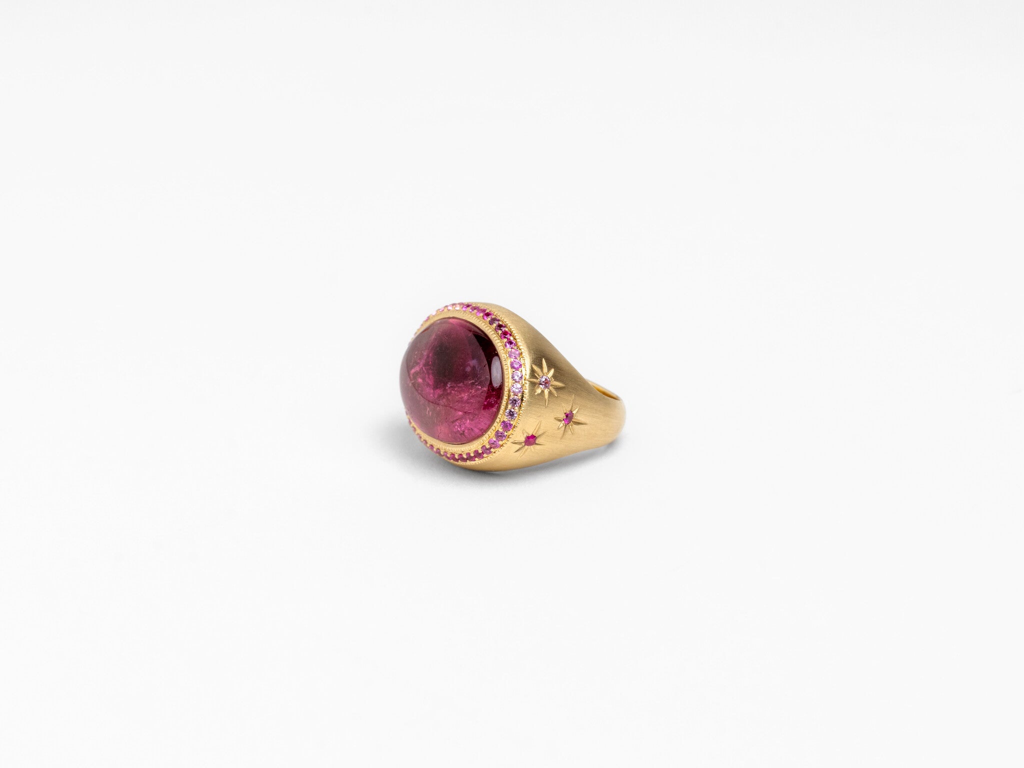 PINK TOURMALINE STARBURST RING