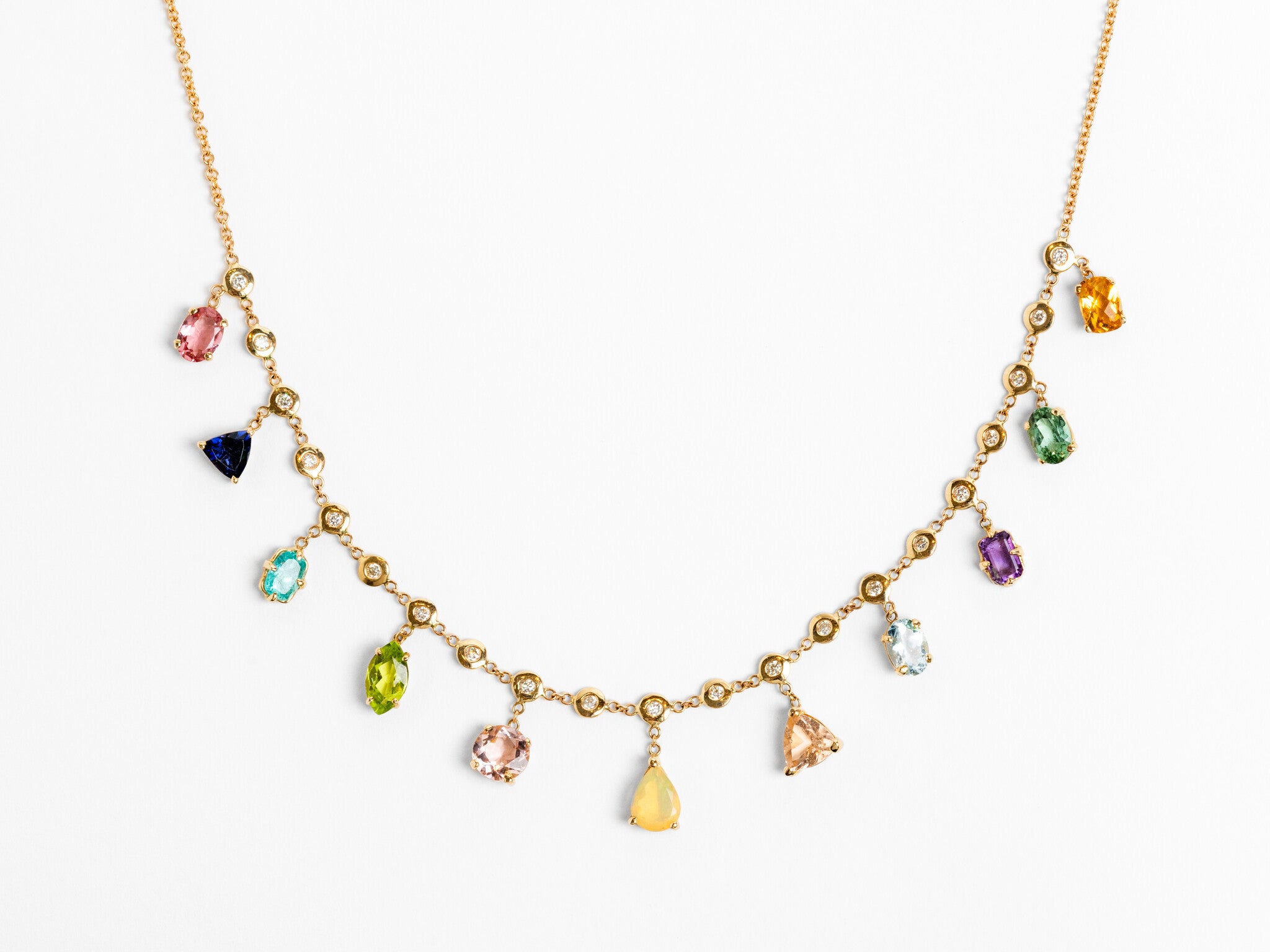 JACQUIE AICHE | GRADUATED GEMSTONE SHAKER NECKLACE