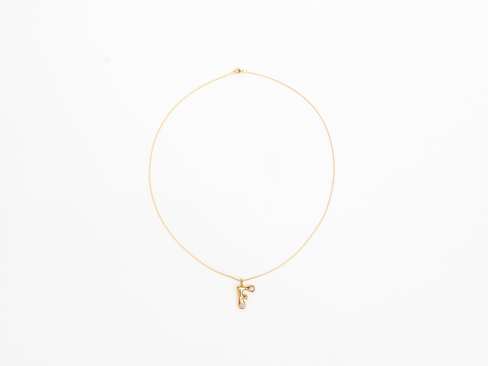 BRENT NEALE BUBBLE LETTER DIAMOND NECKLACE  F