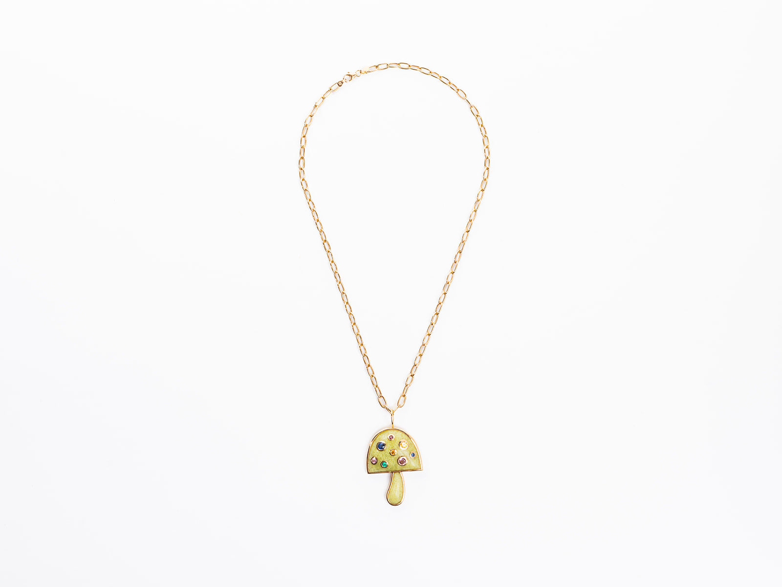 BRENT NEALE | LARGE MAGIC MUSHROOM PENDANT NECKLACE