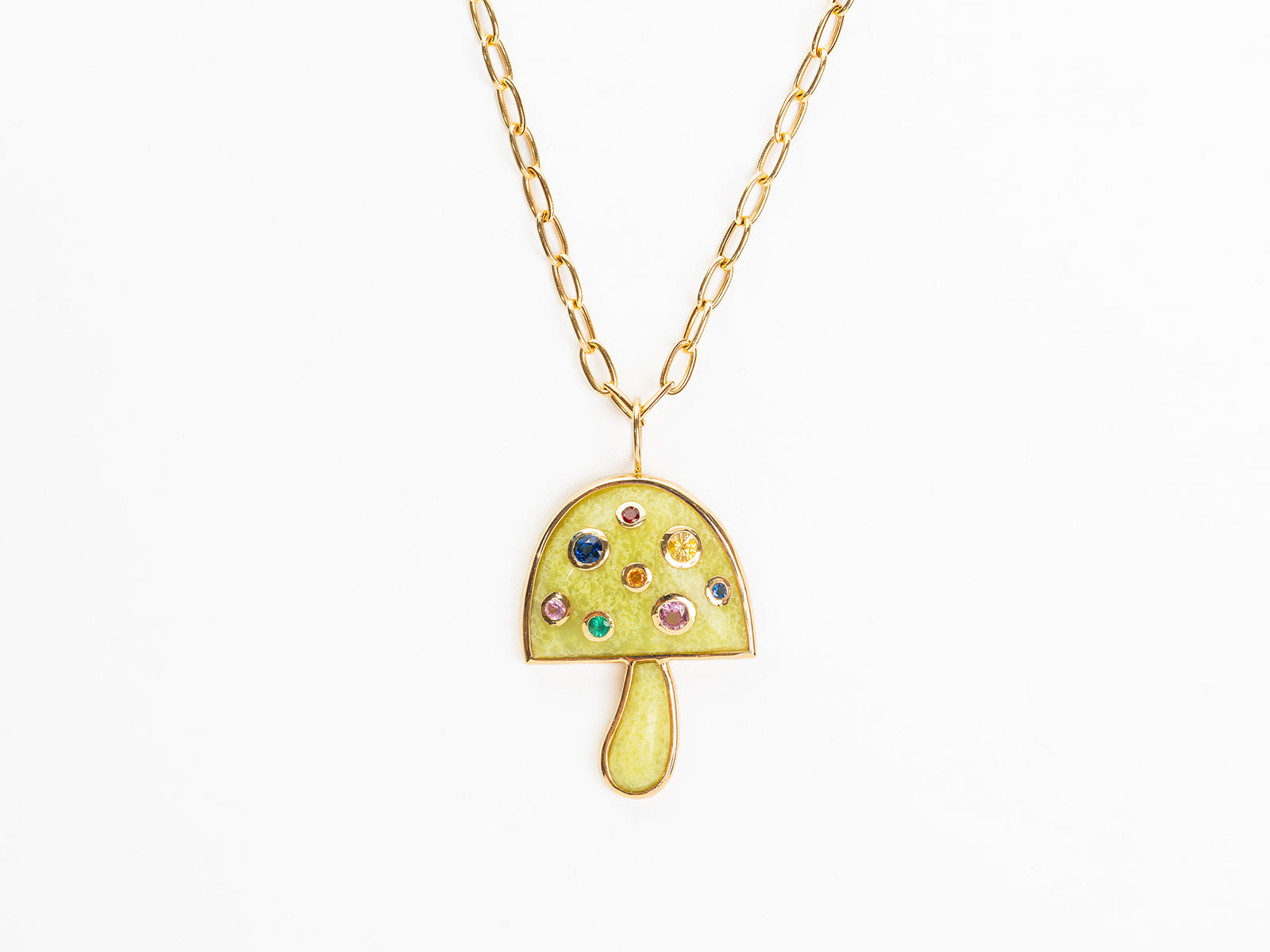 BRENT NEALE | LARGE MAGIC MUSHROOM PENDANT NECKLACE