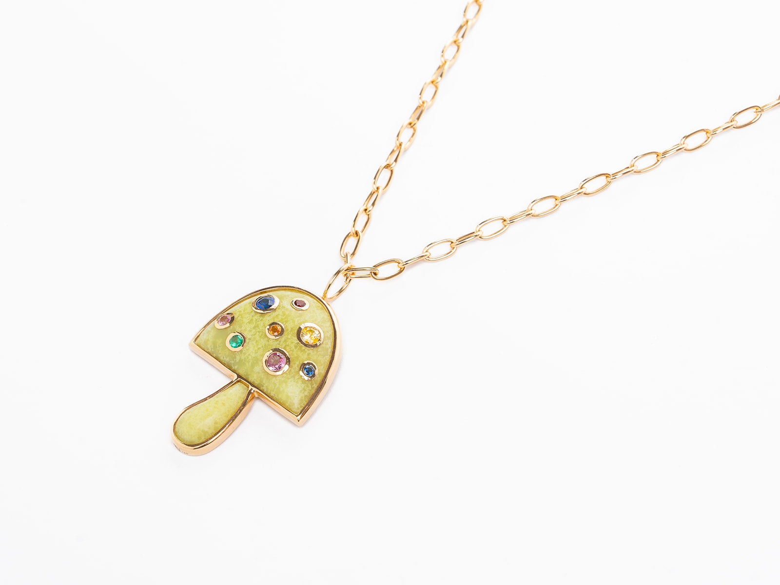 BRENT NEALE | LARGE MAGIC MUSHROOM PENDANT NECKLACE
