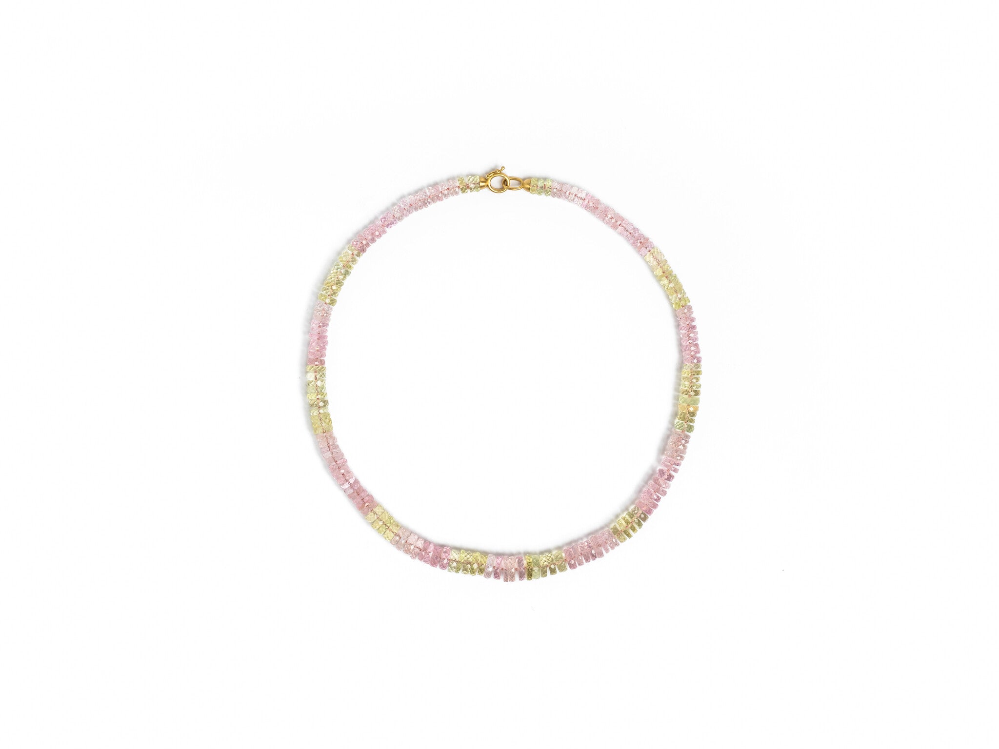 IRENE NEUWIRTH MORGANITE & BERYL FACETED CANDY BEADED NECKLACE