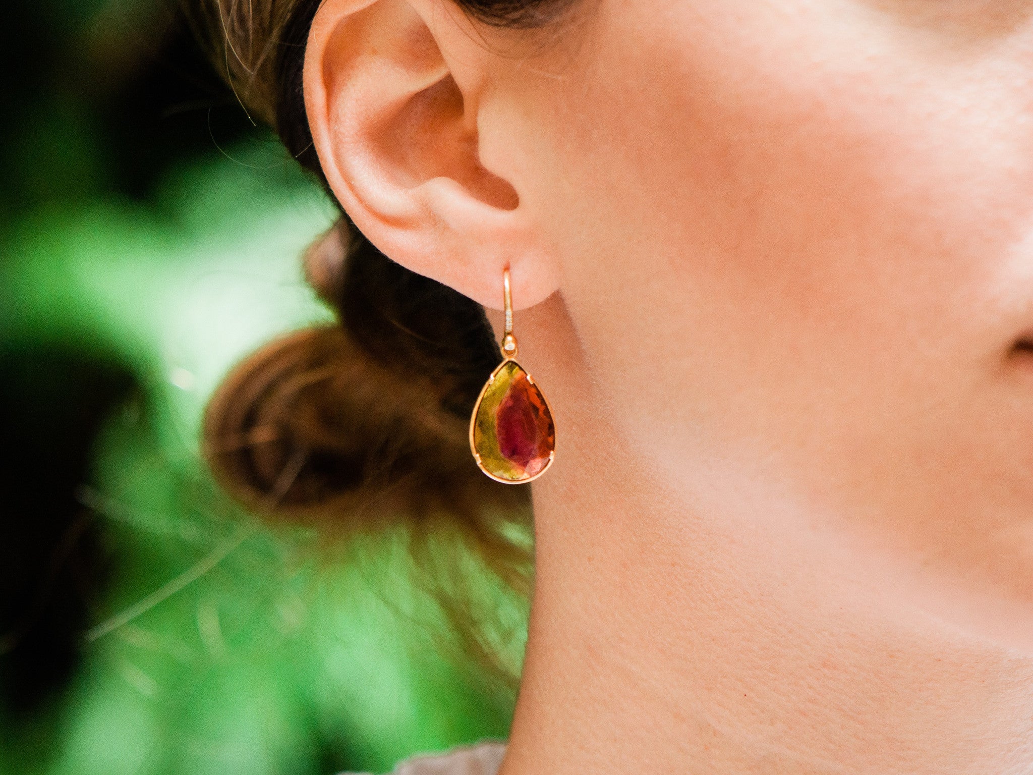 WATERMELON TOURMALINE EARRINGS