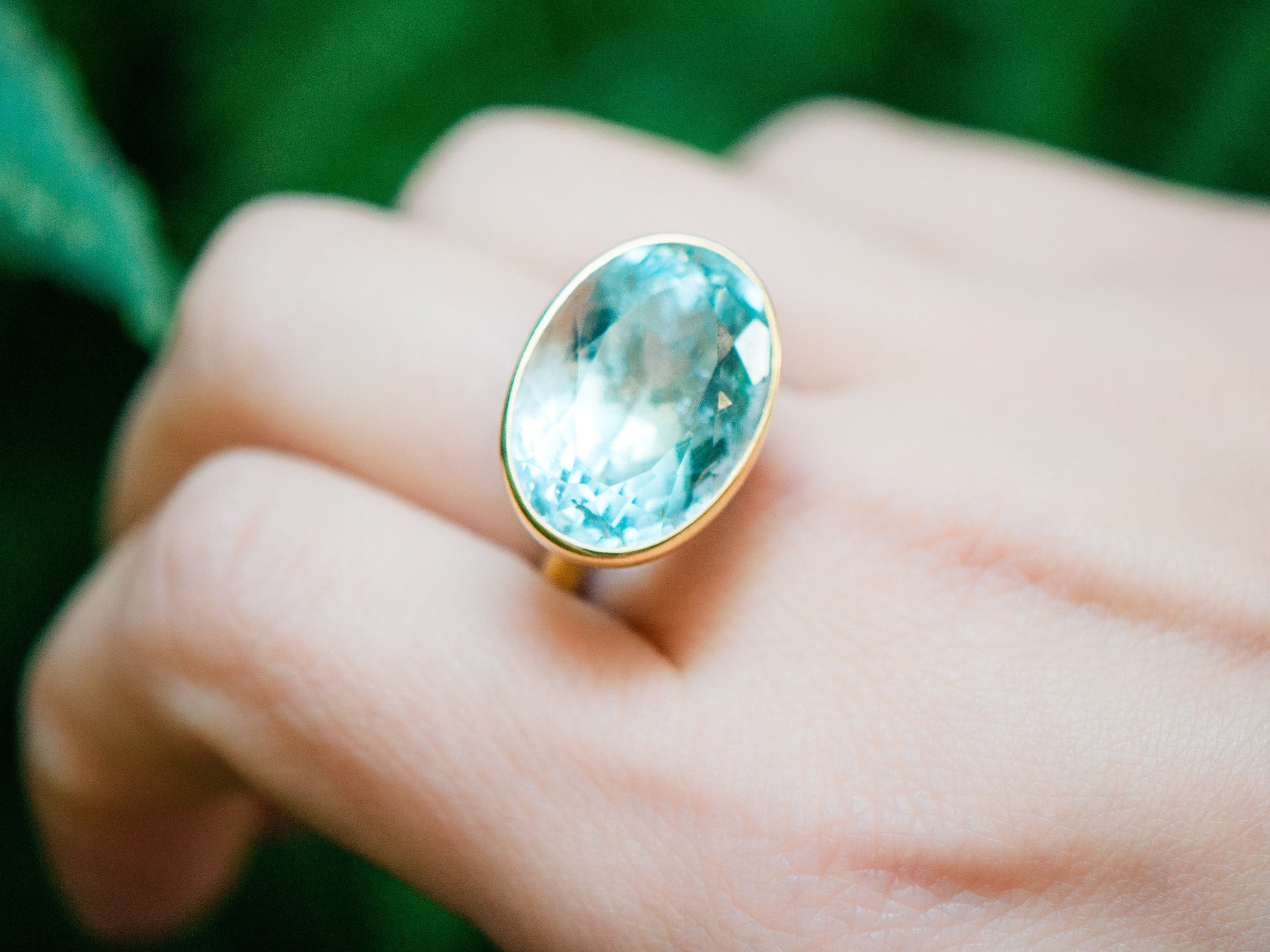 BLUE TOPAZ PRINCESS RING