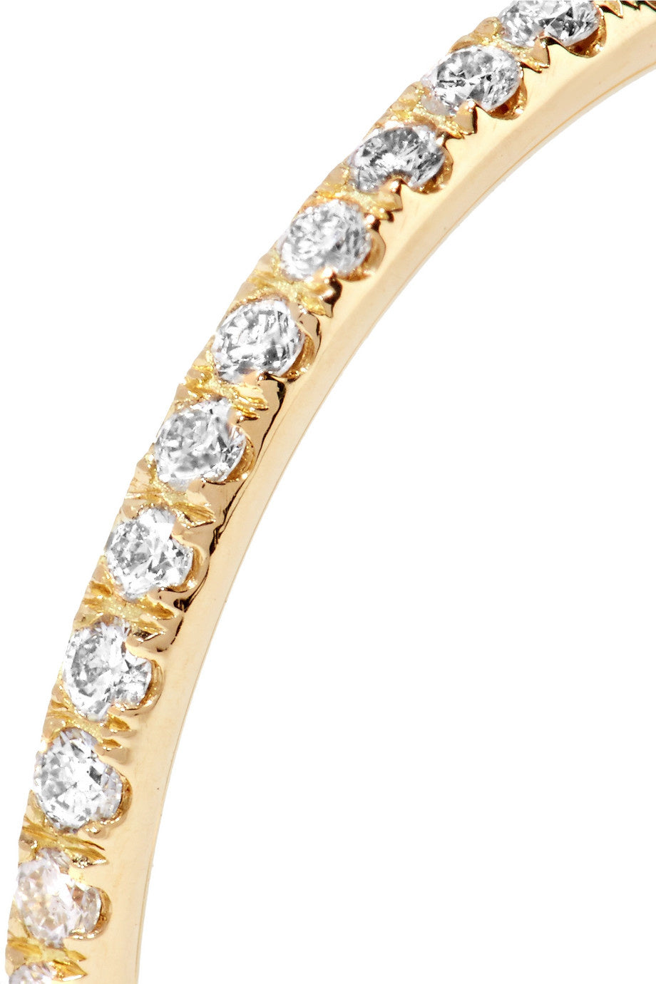 WHITE DIAMOND & YELLOW GOLD THREAD RING