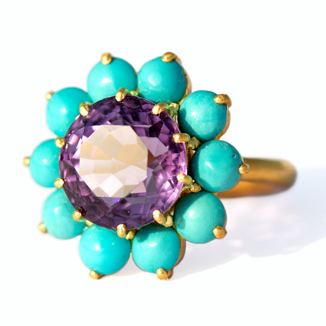 AMETHYST HORTENSIA RING