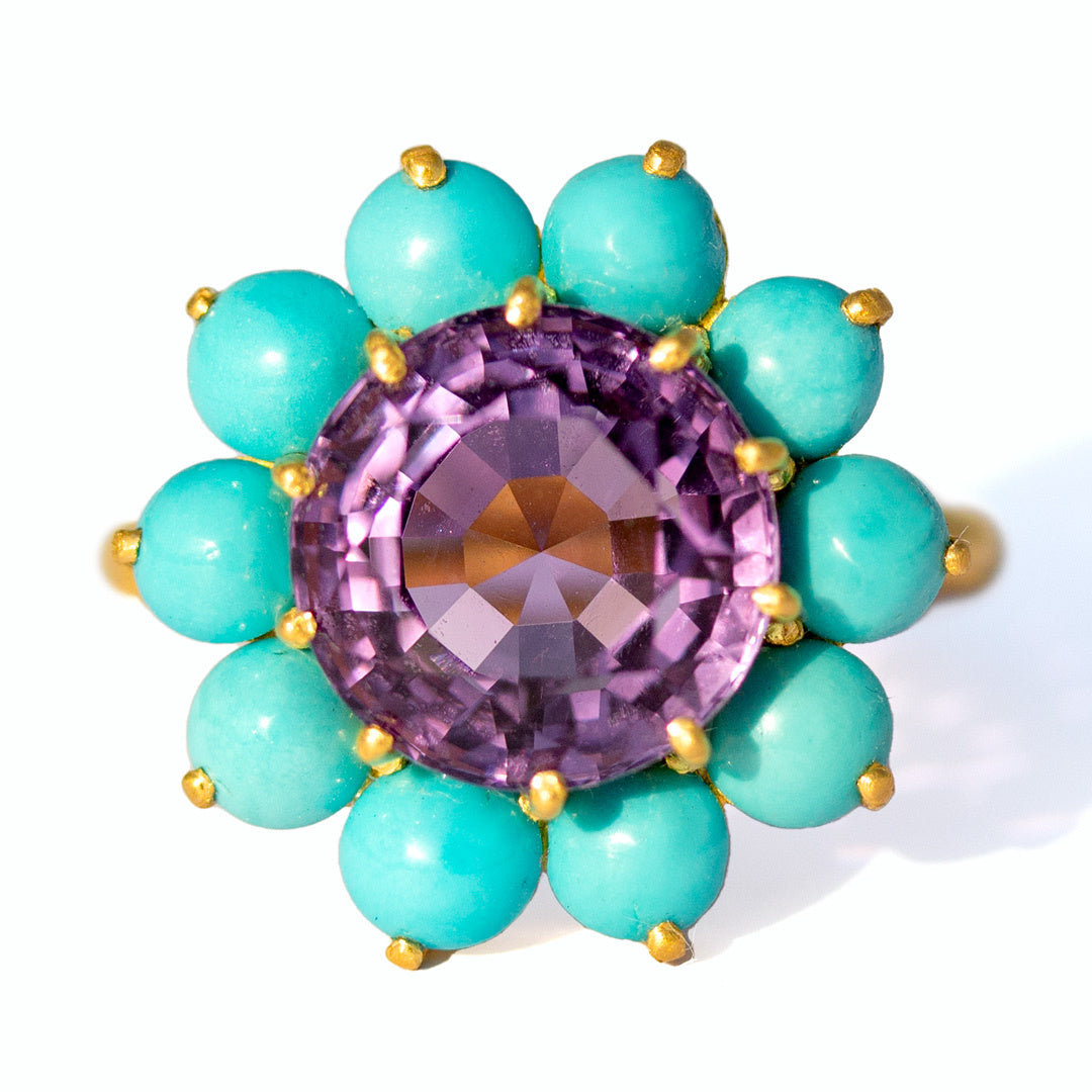 AMETHYST HORTENSIA RING