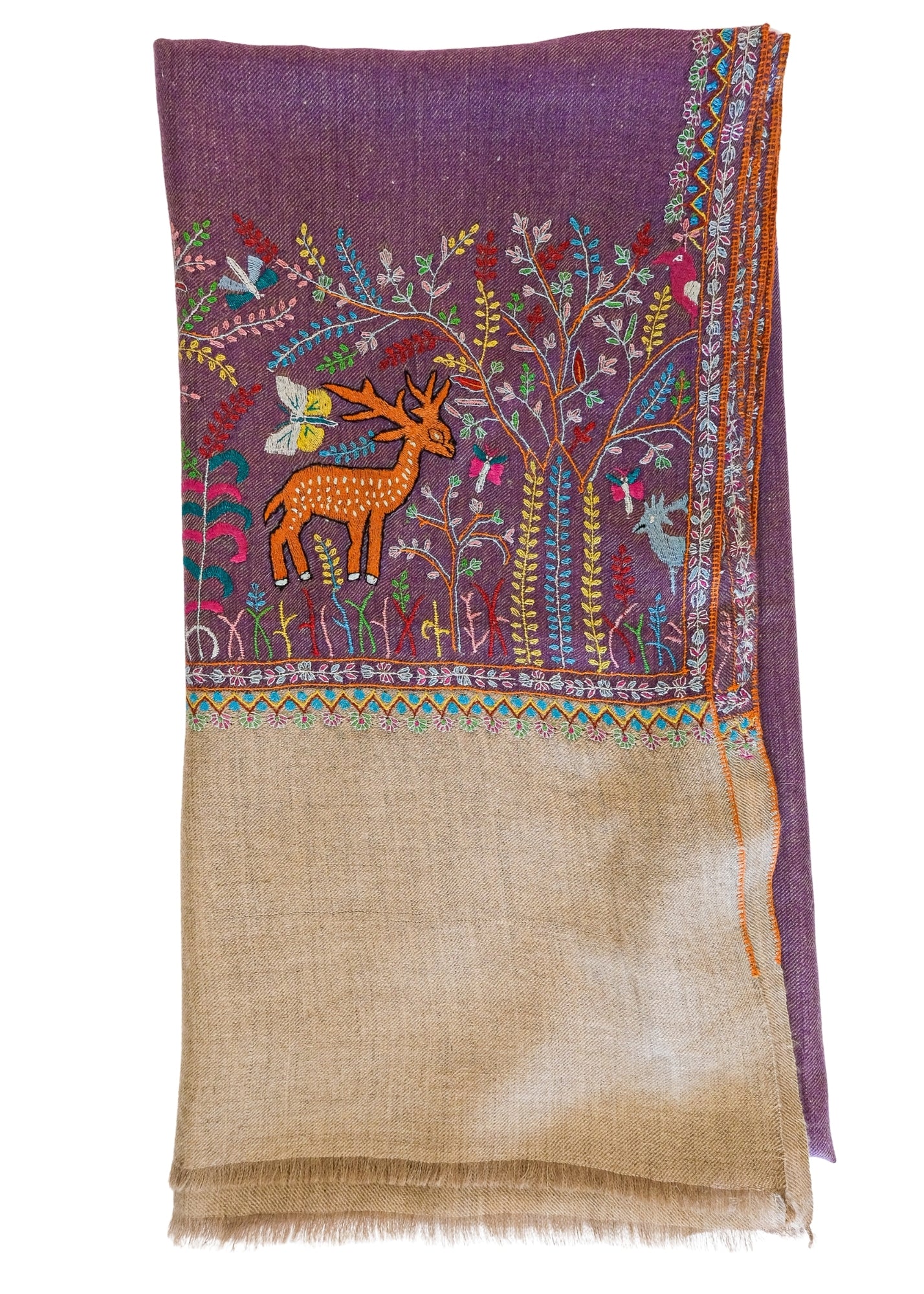 YASER | DEER EMBROIDERED SHAWL