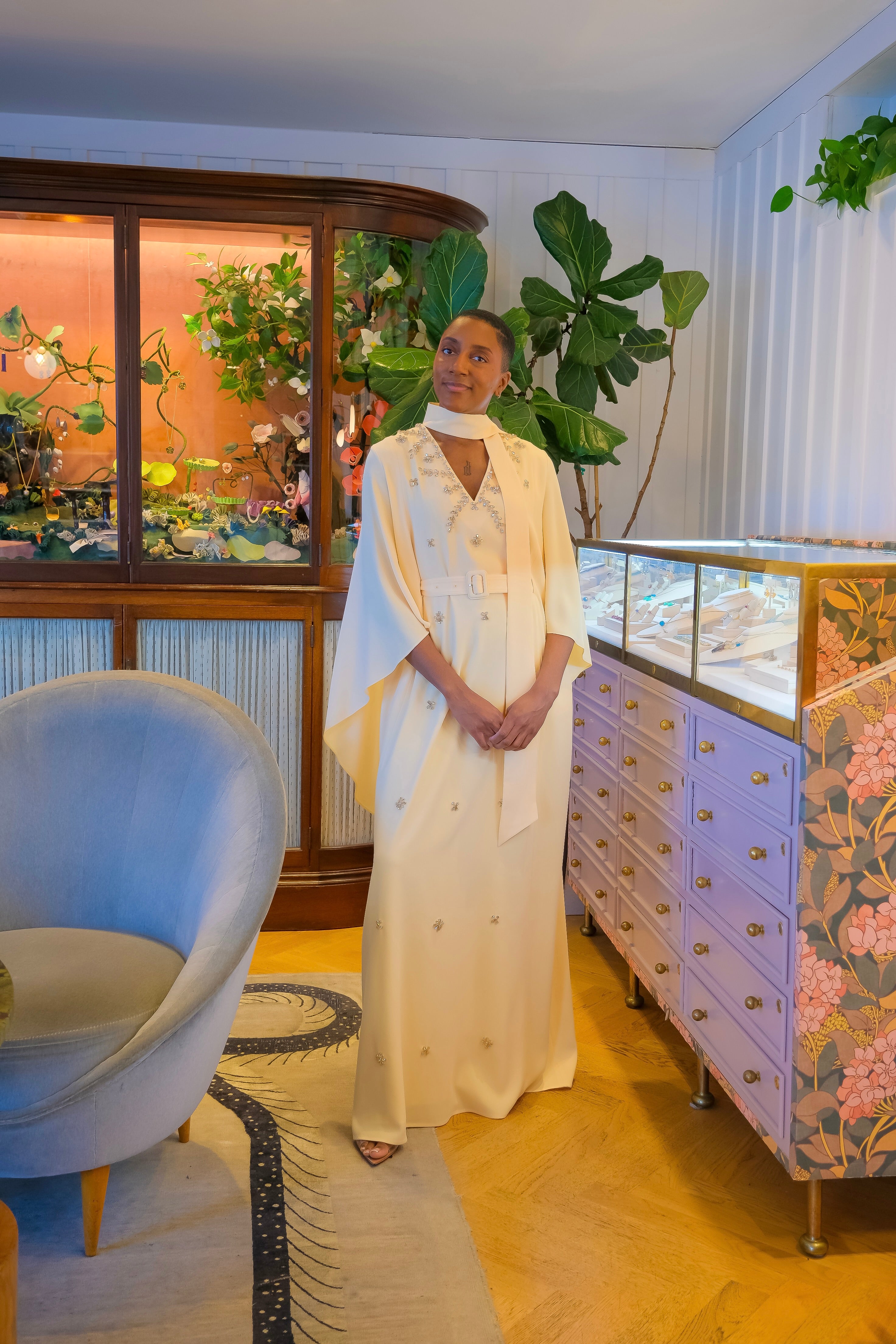 HUISHAN ZHANG | SALINA JEWELD KAFTAN