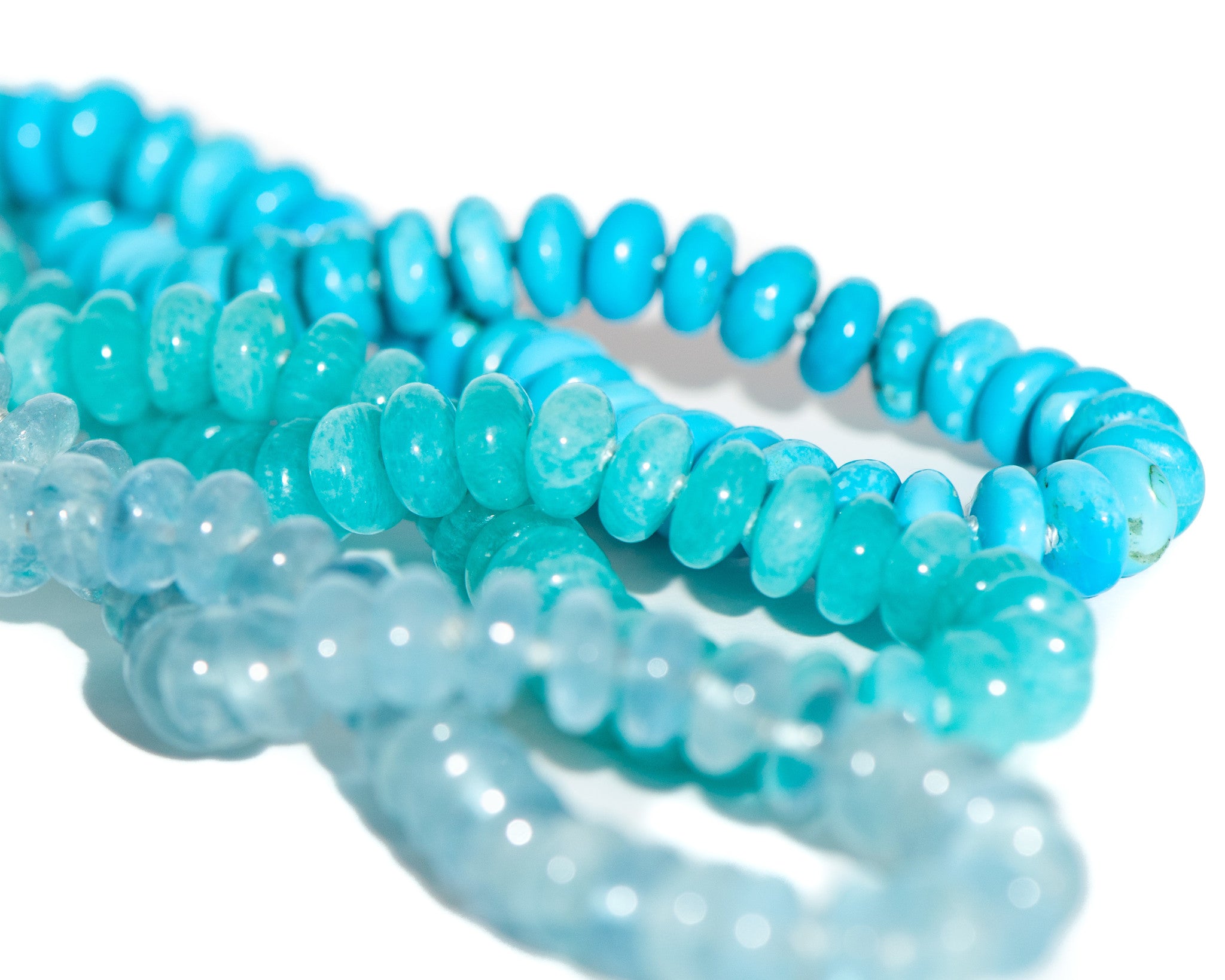 TURQUOISE CANDY BEADED NECKLACE