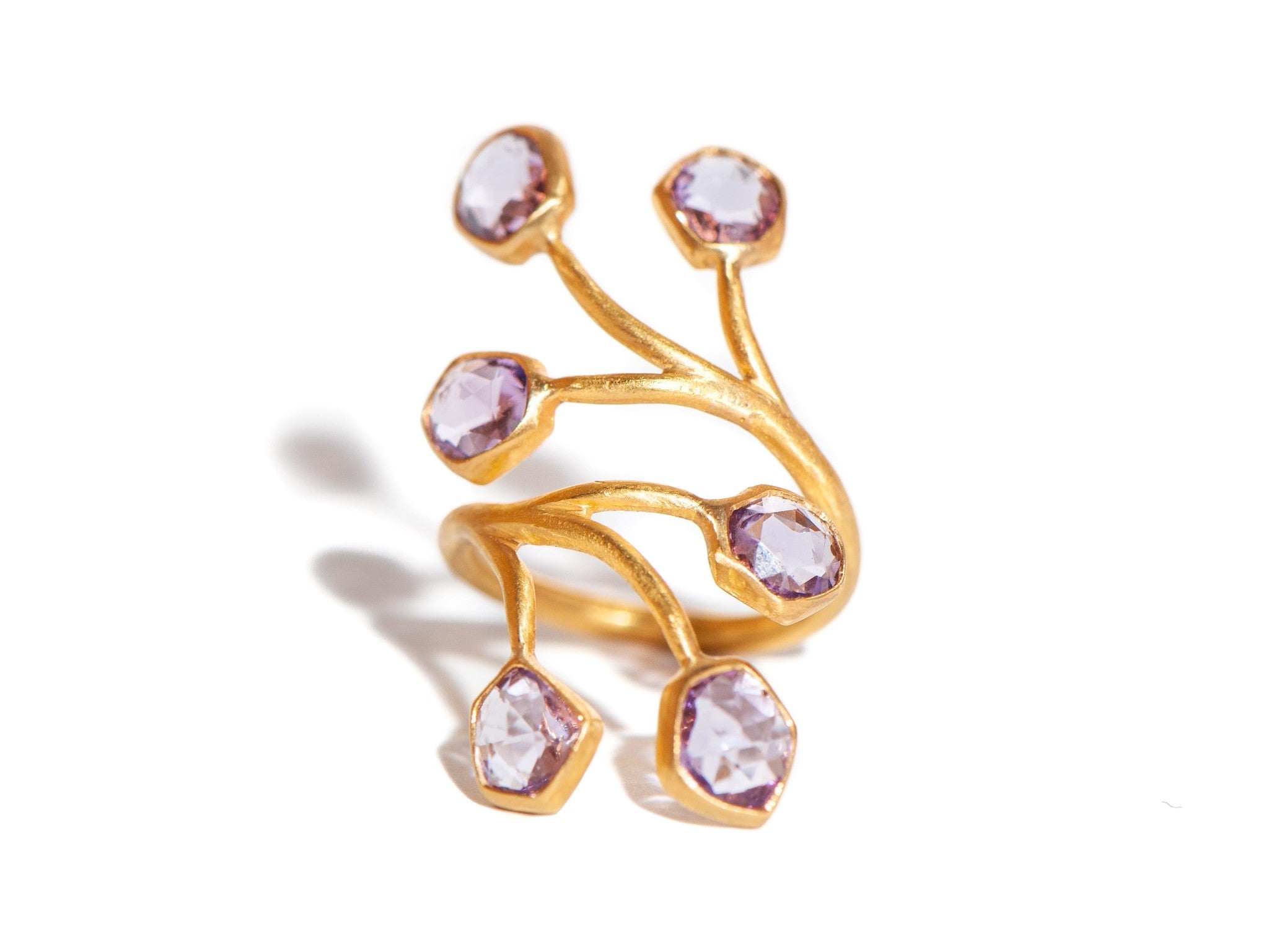 AMETHYST BRANCH RING