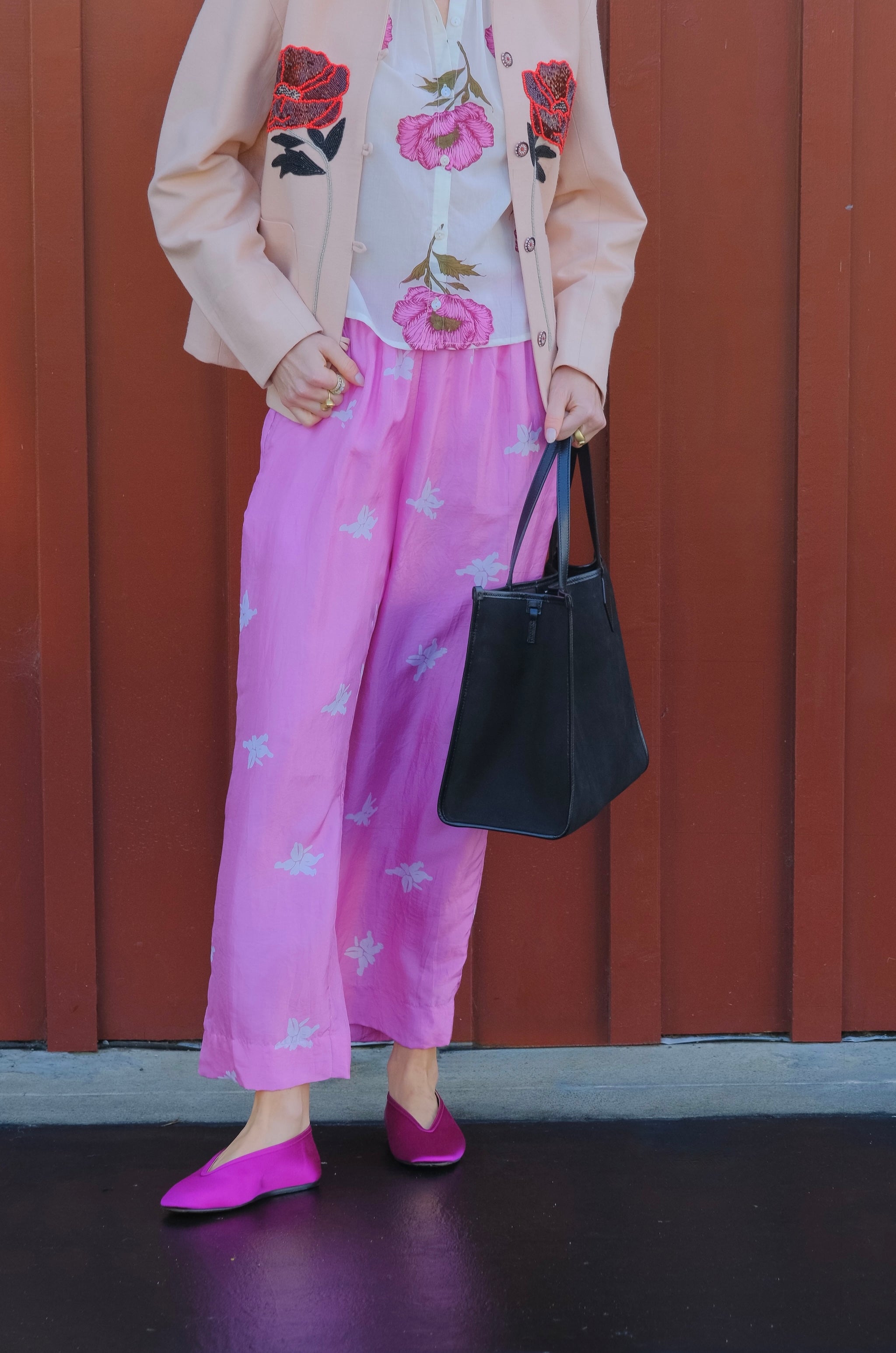 ALIX OF BOHEMIA | SILK OTTO PINK JASMINE PANT