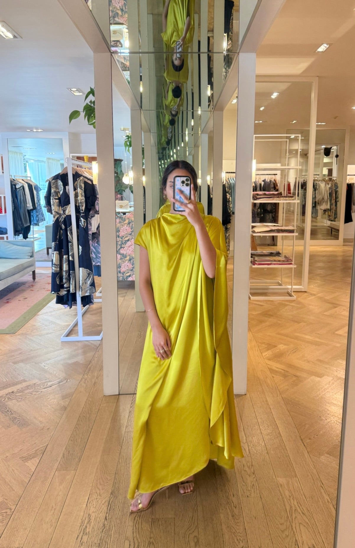 ROKSANDA | SATIN CAPE HIBA DRESS