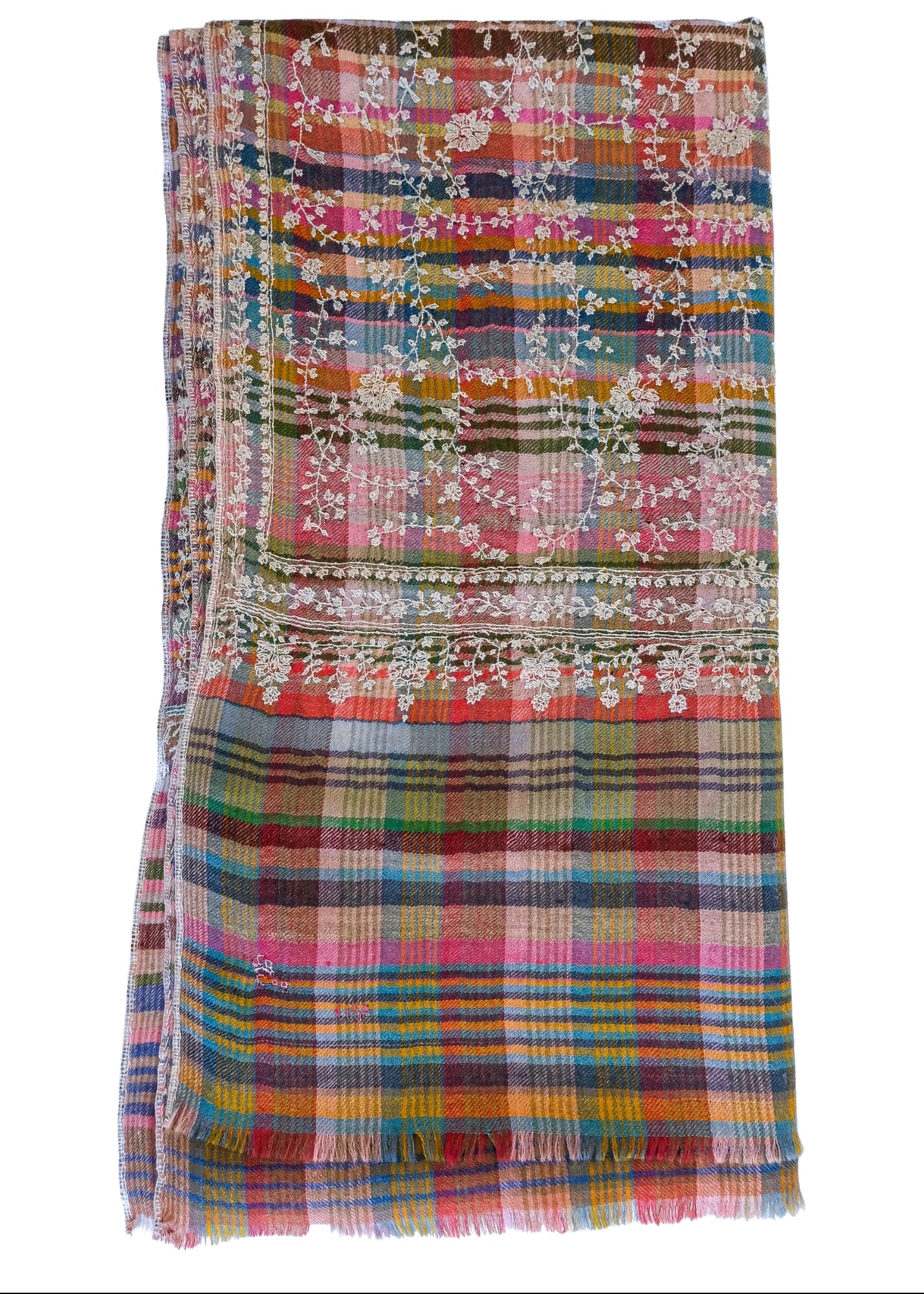 YASER | MULTI CHECK VINE SHAWL