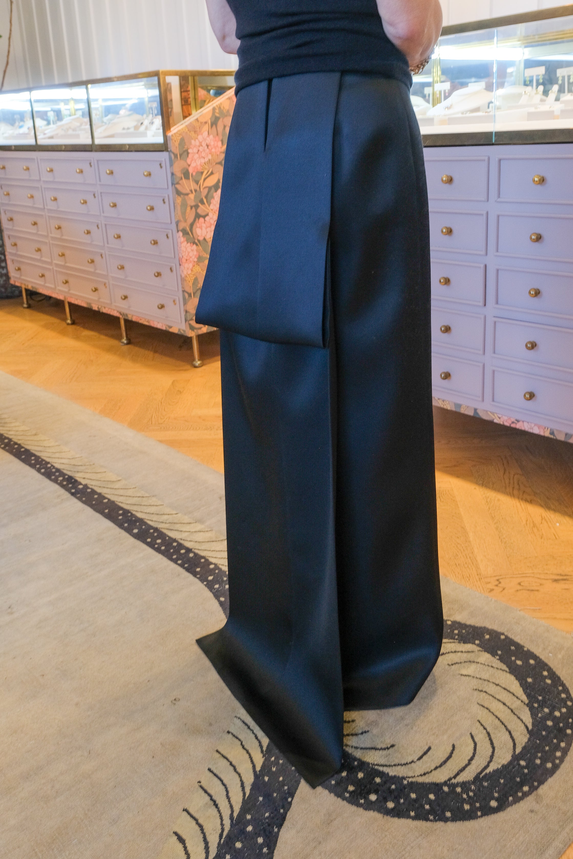 BRANDON MAXWELL | MONROE DRAPED MANTLE SKIRT