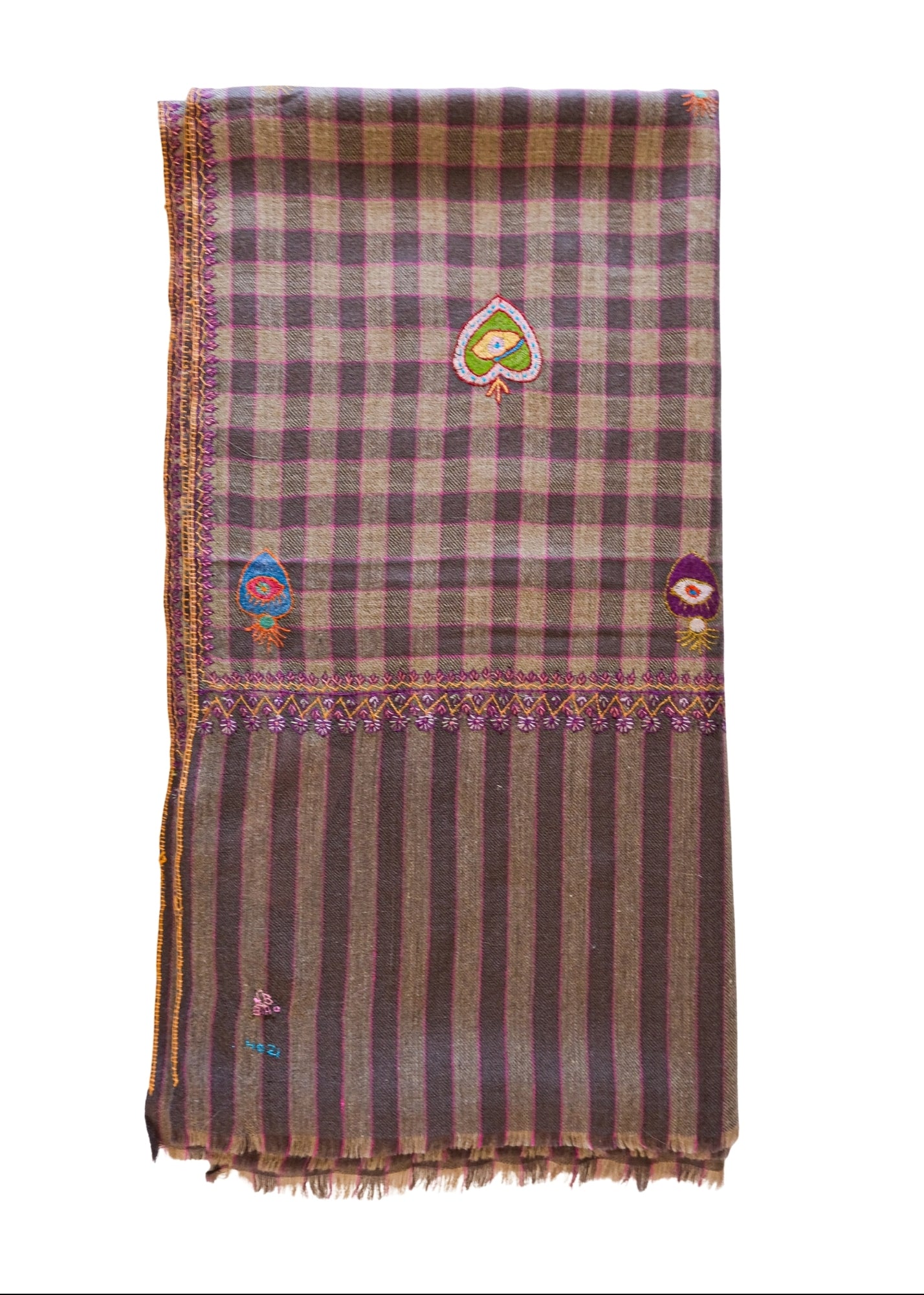 YASER | CHECK NAZAR HEART SHAWL