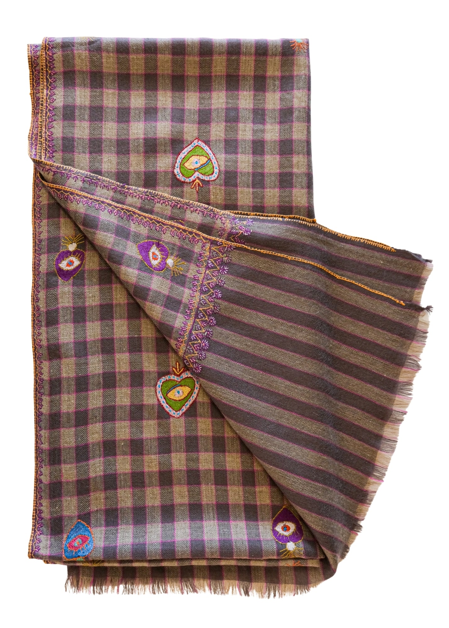 YASER | CHECK NAZAR HEART SHAWL