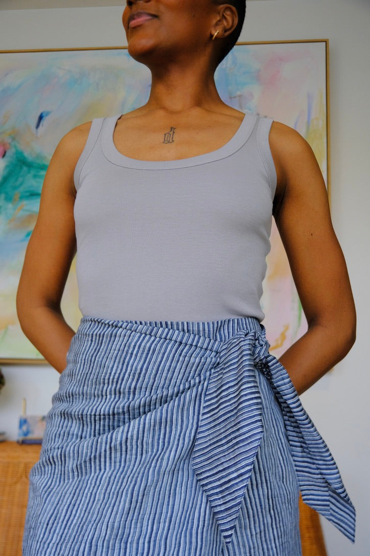 FLORE FLORE | SCOOP NECK HILLIE TANK | WOMEN'S LUXURY DESIGNER CLOTHING, SHOES, HANDBAGS & JEWELRY | CAPITOL CHARLOTTE, NC & BRENTWOOD, CA