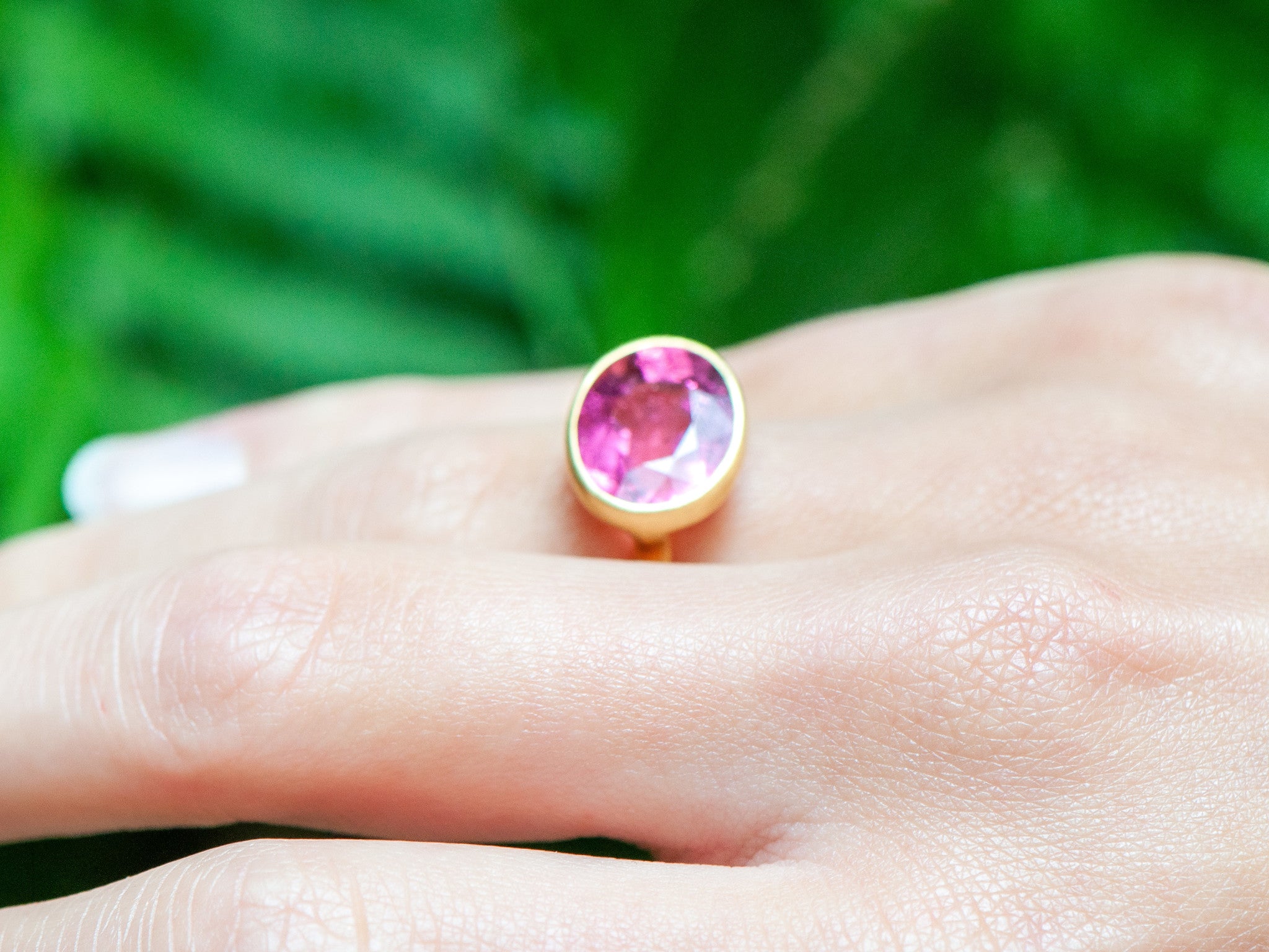 PINK TOURMALINE PRINCESS RING